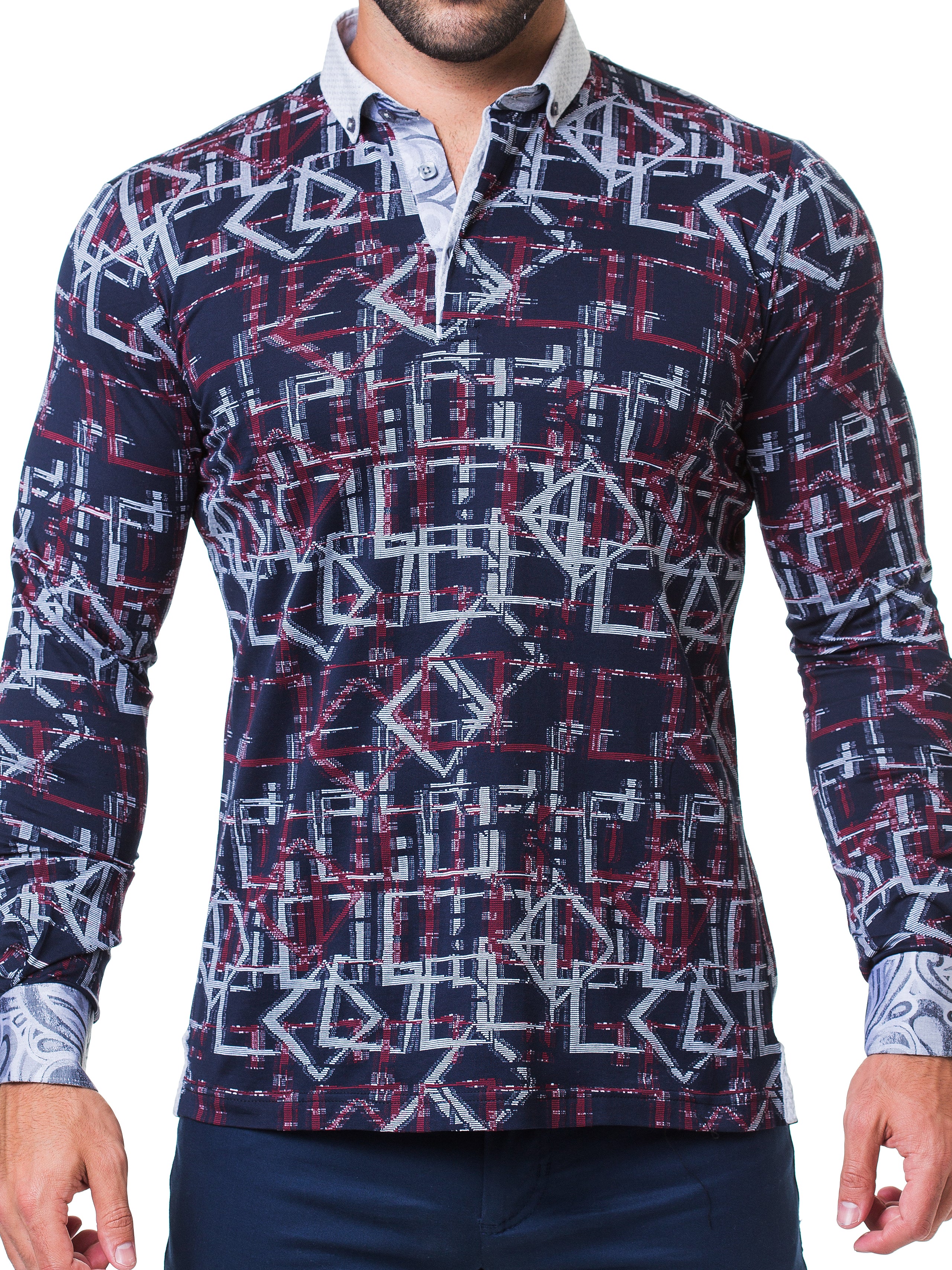 Newton Hero Black Long Sleeve Polo