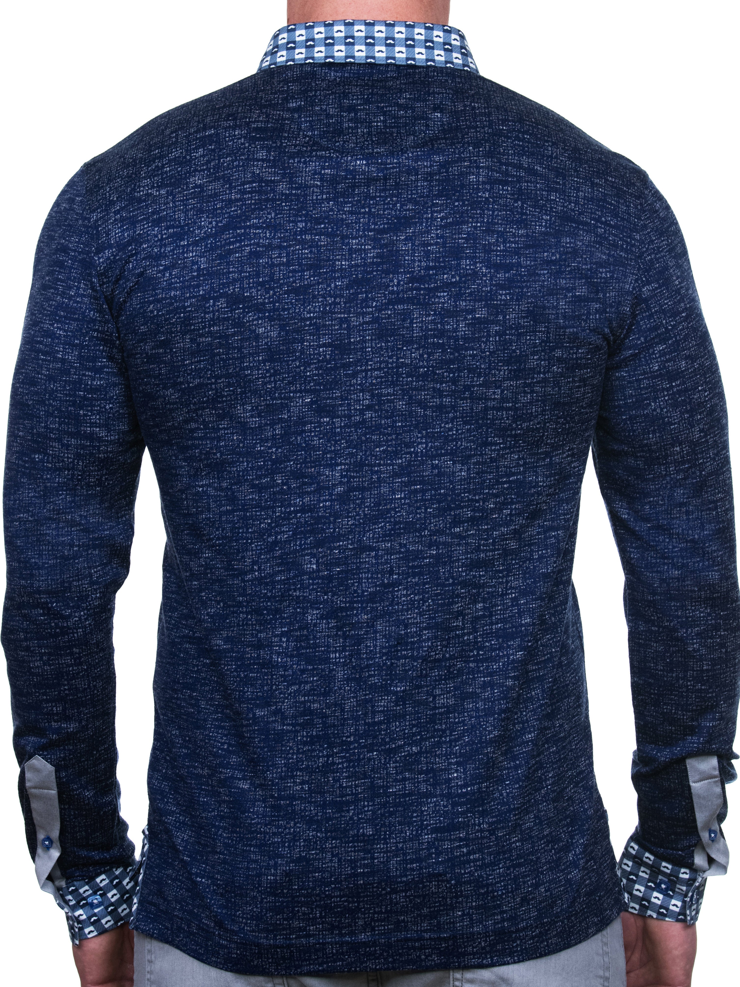 Polo Newton Grid Blue