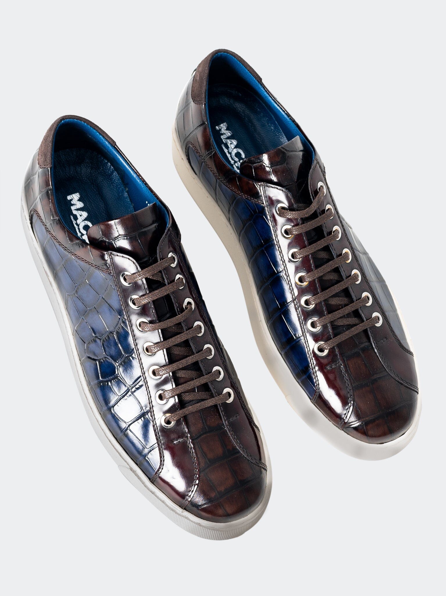 Perm Shoe Casual Reptile Blue