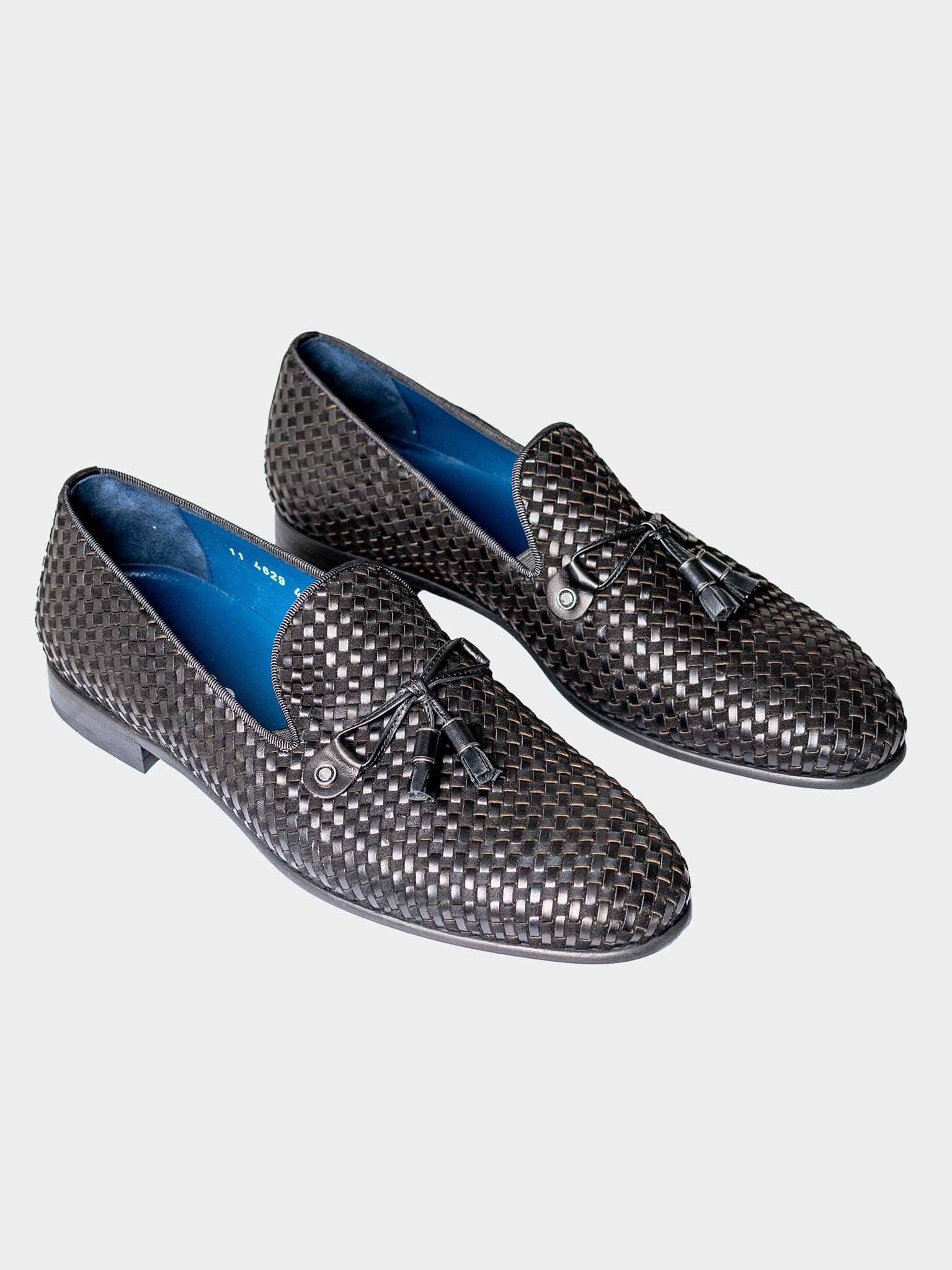 Class Matte Woven Black Shoes