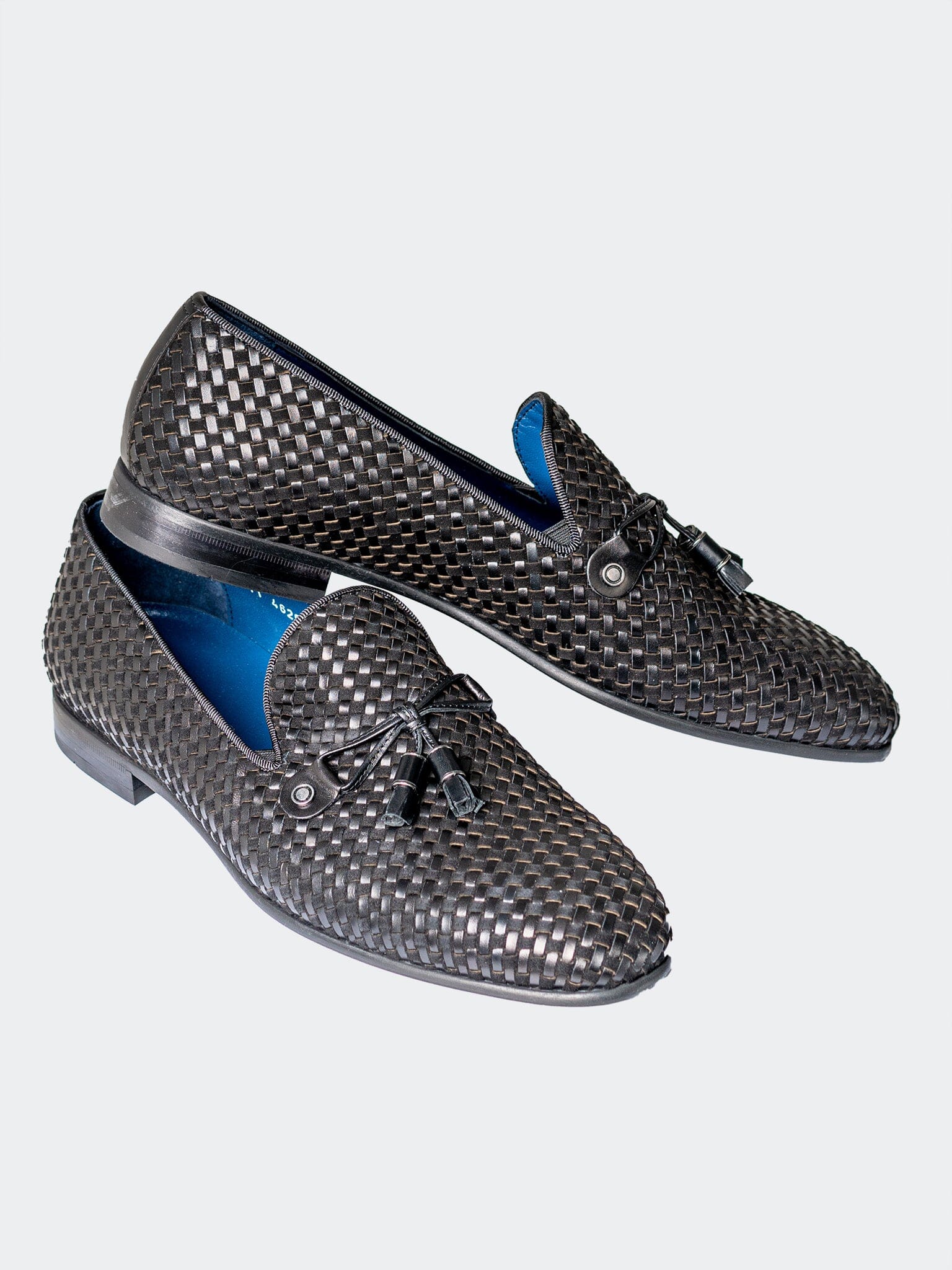 Class Matte Woven Black Shoes