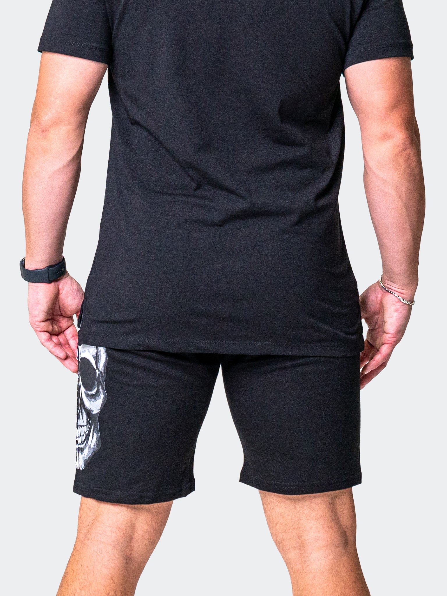 Fast Black Skull Shorts