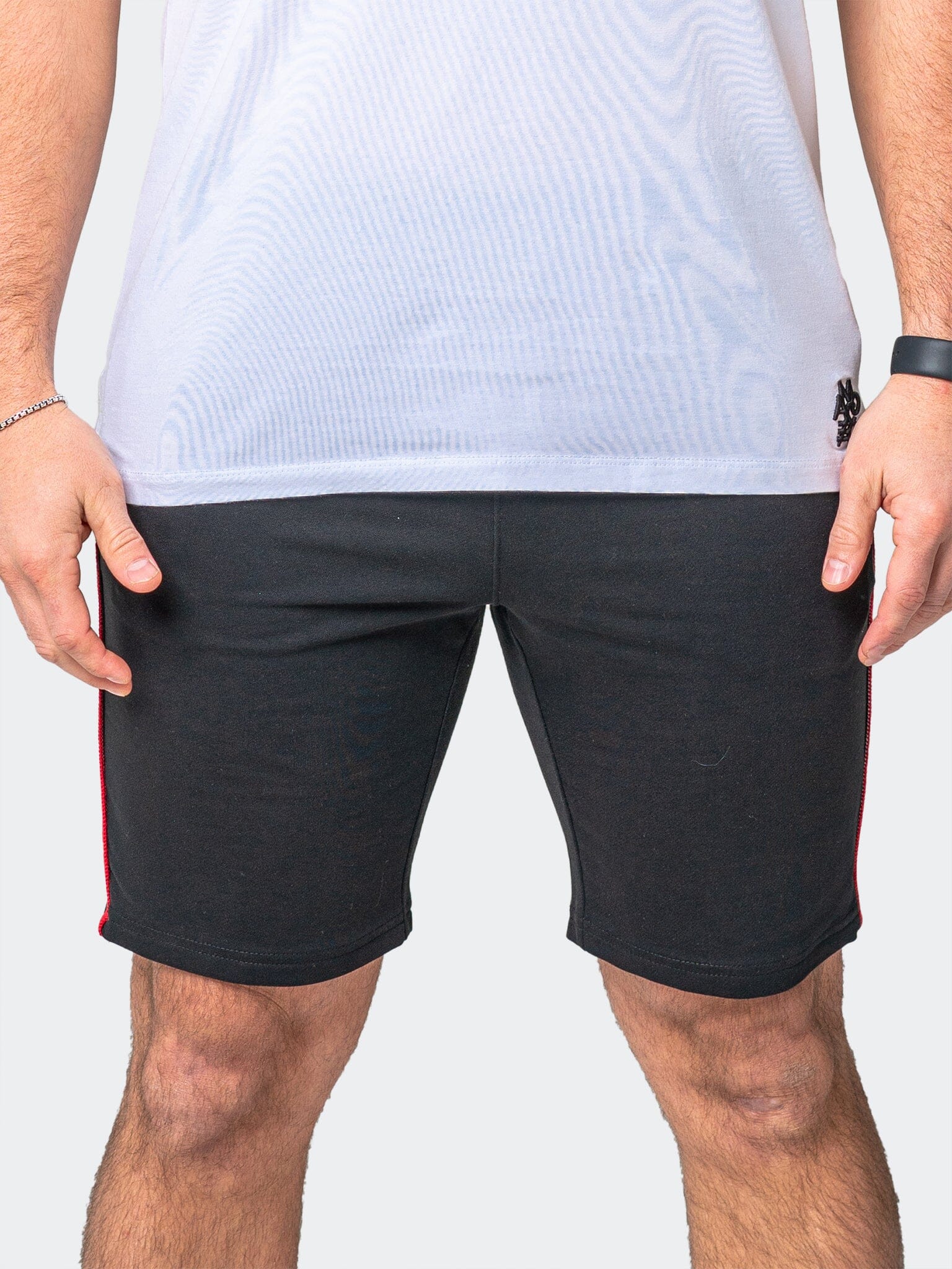 LionLogo Black Athletic Shorts