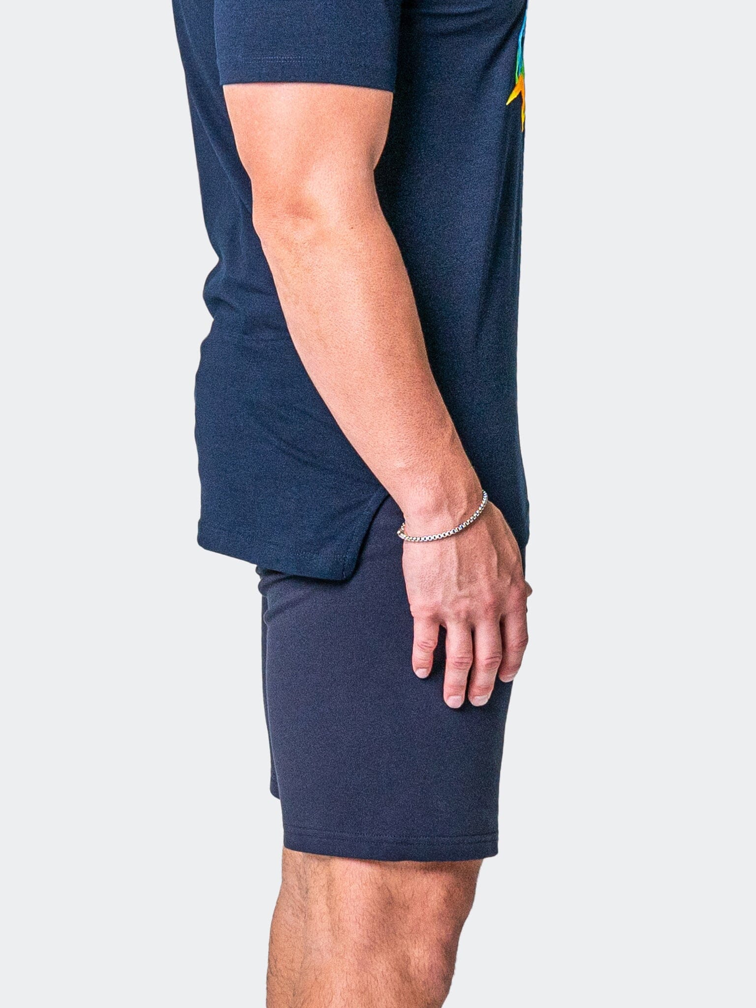 Neon Navy Athletic Shorts