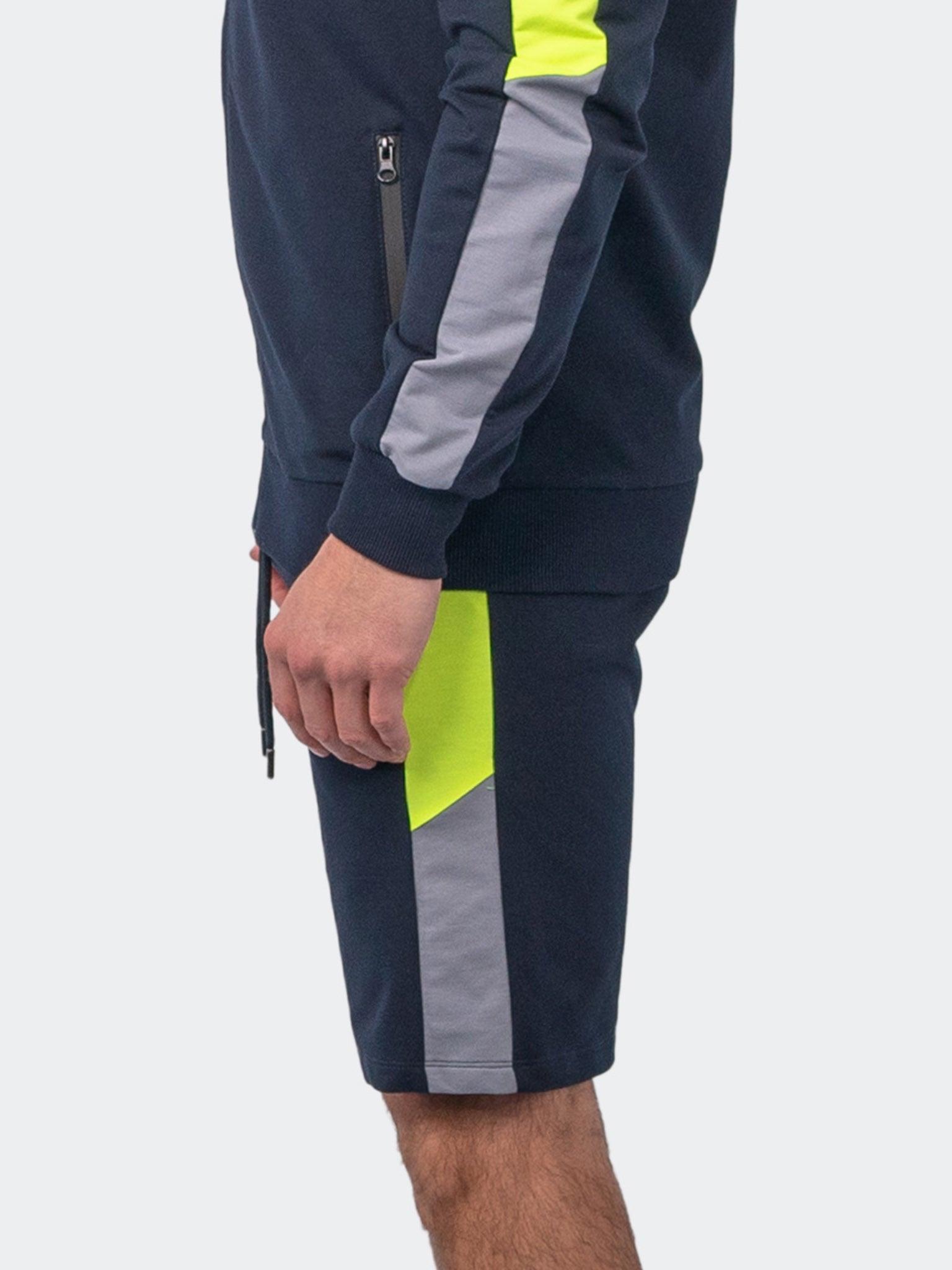 Level Navy Neon Shorts