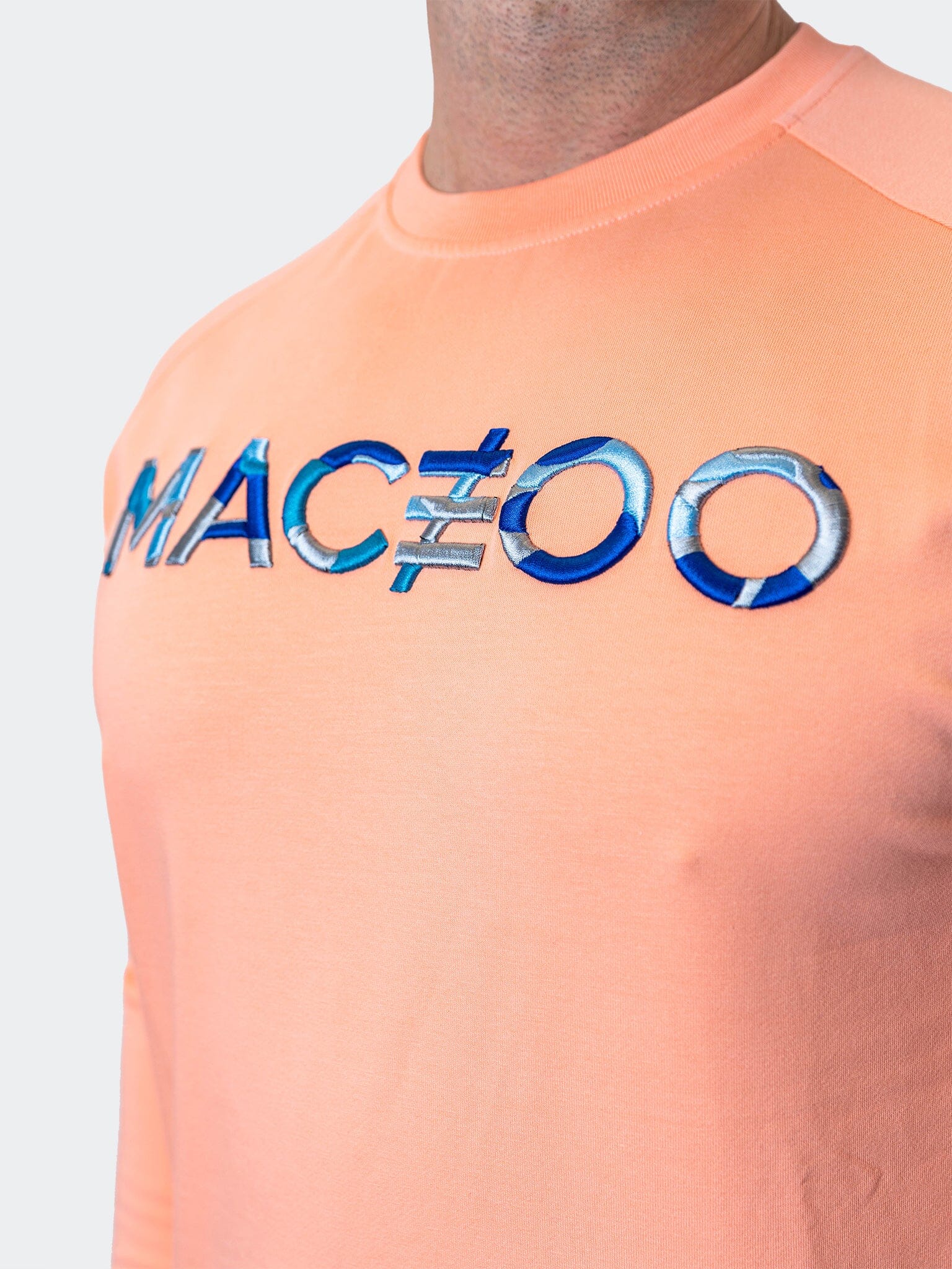 Camo Peach Pink Crew Sweater