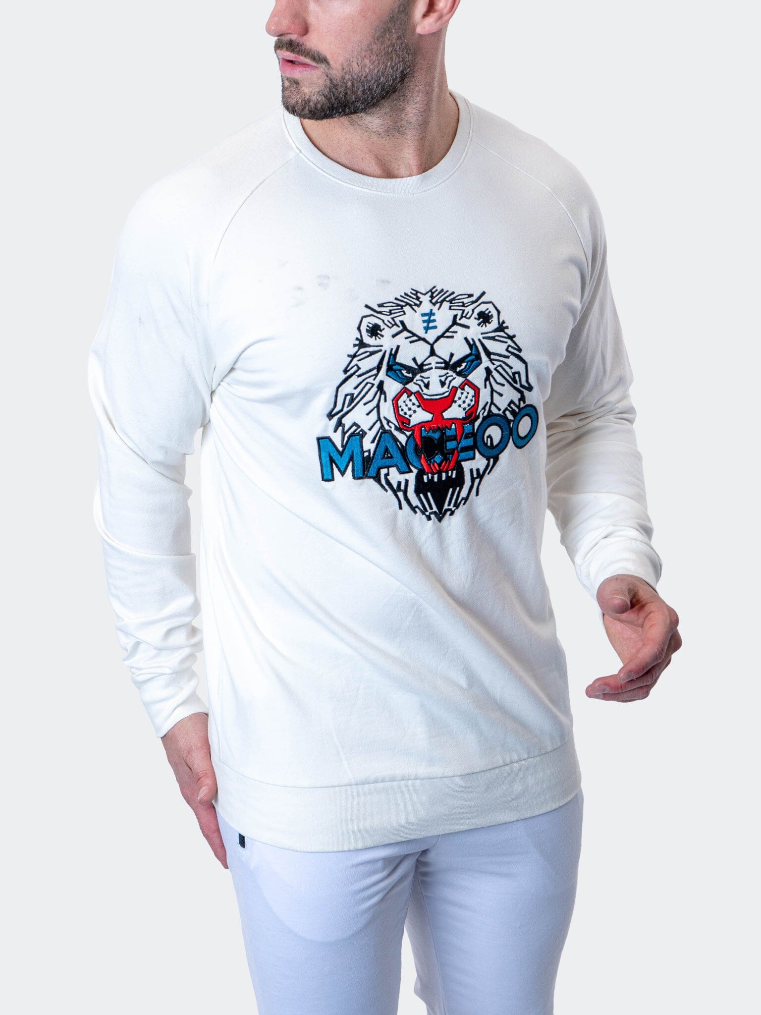 Majestic White Crew Sweater