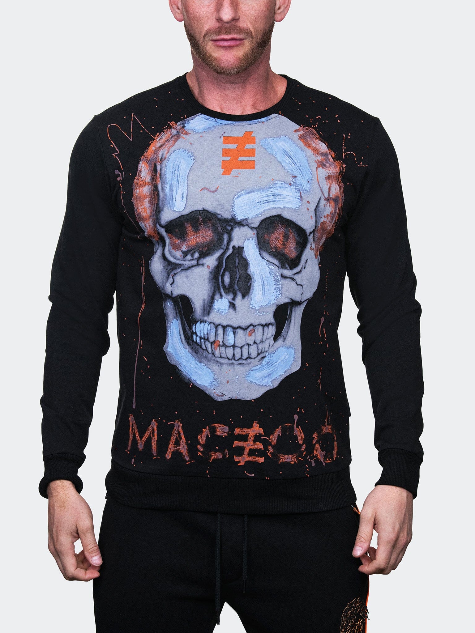SkullPink Black Sweater