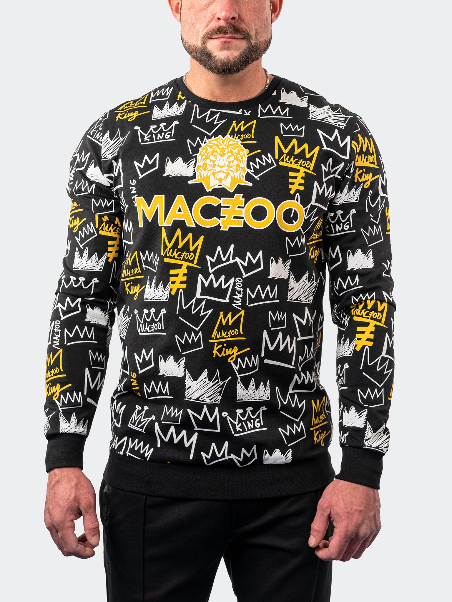 Kingdom Black Crew Sweater