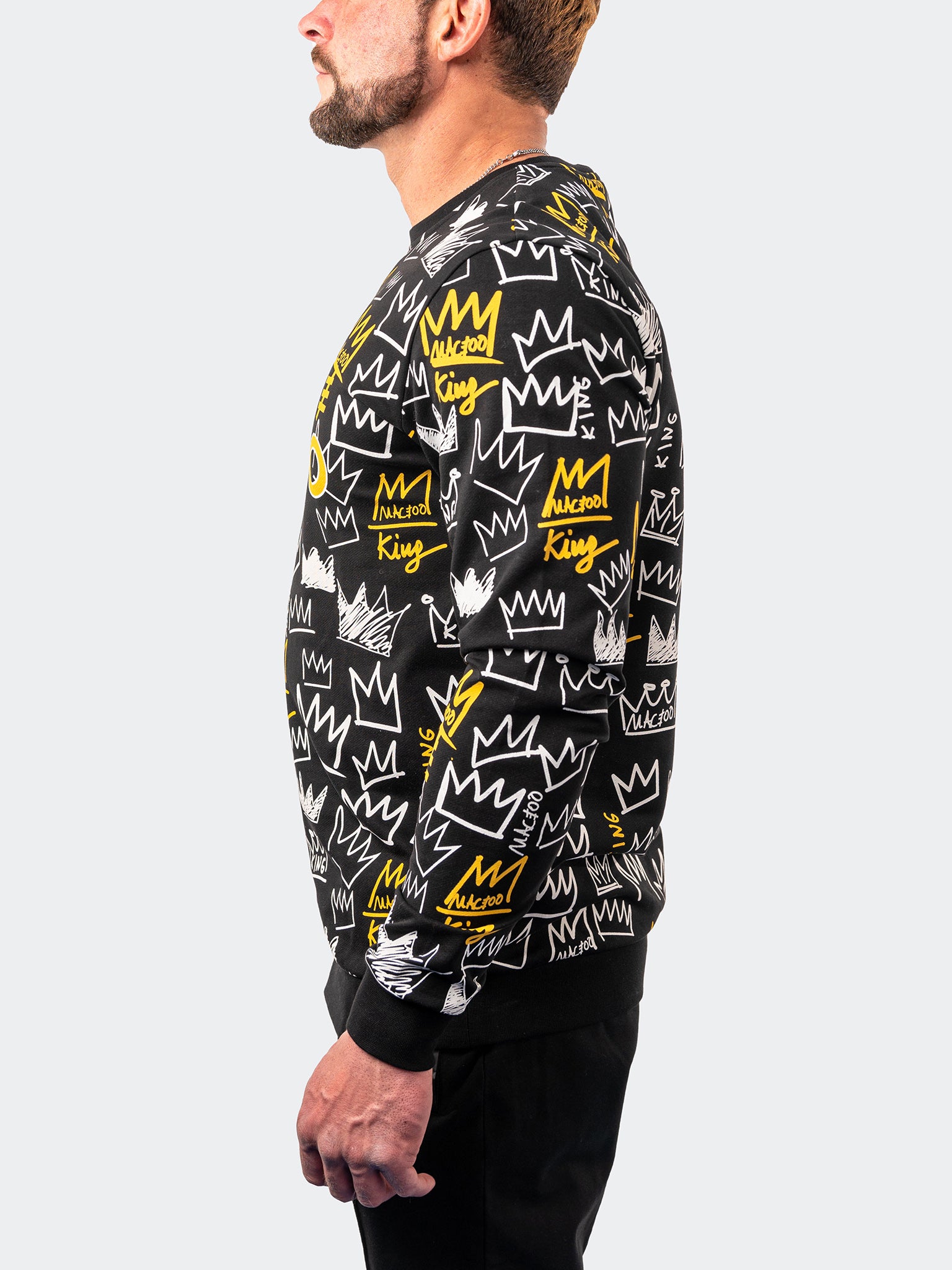 Kingdom Black Crew Sweater