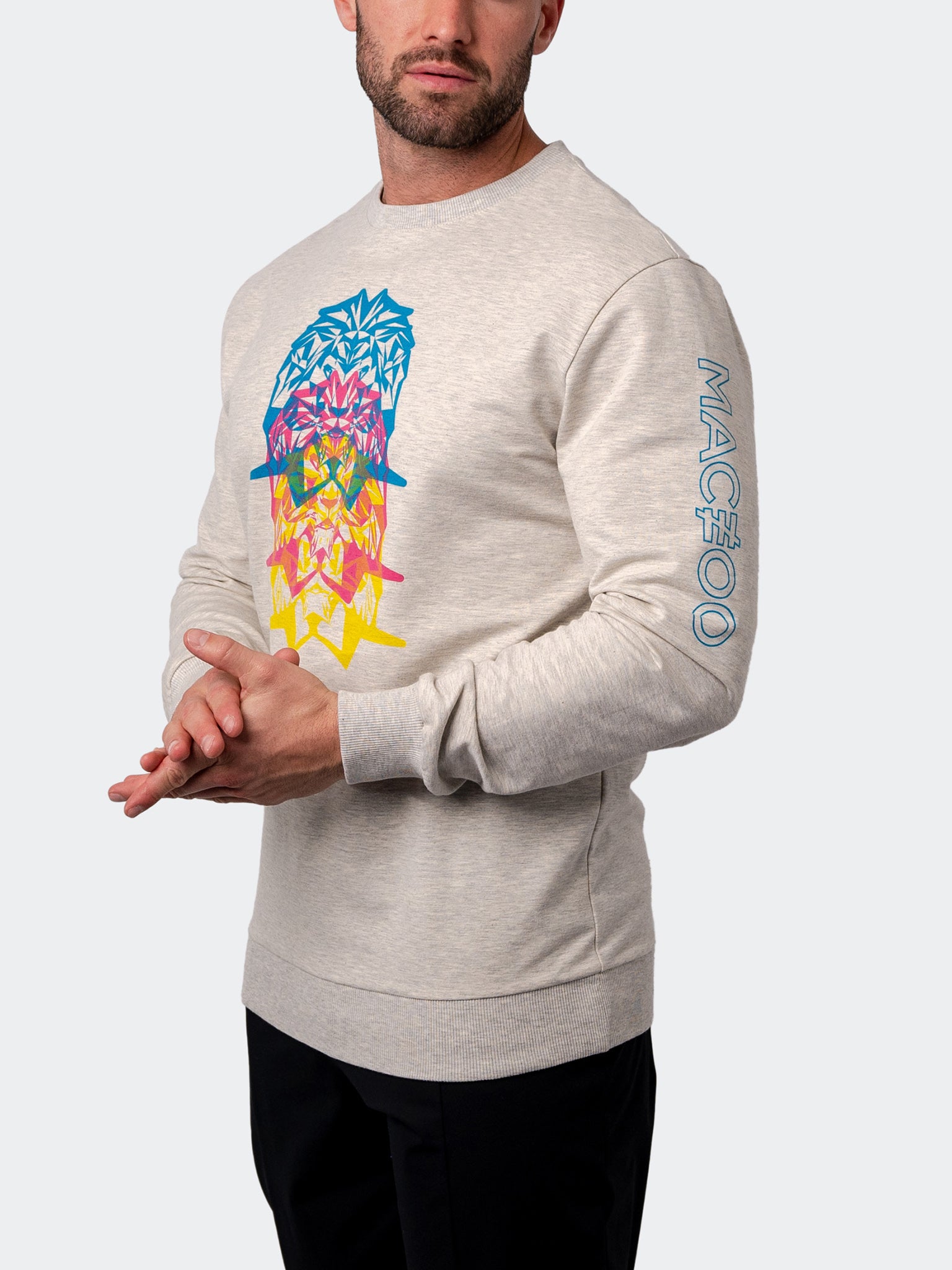 MirageLion Grey Crew Sweater