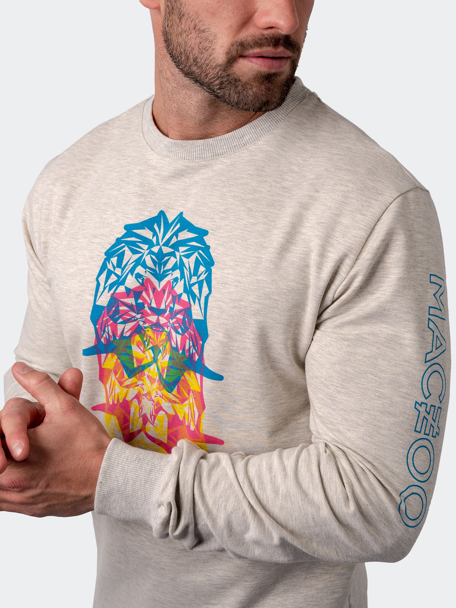 MirageLion Grey Crew Sweater