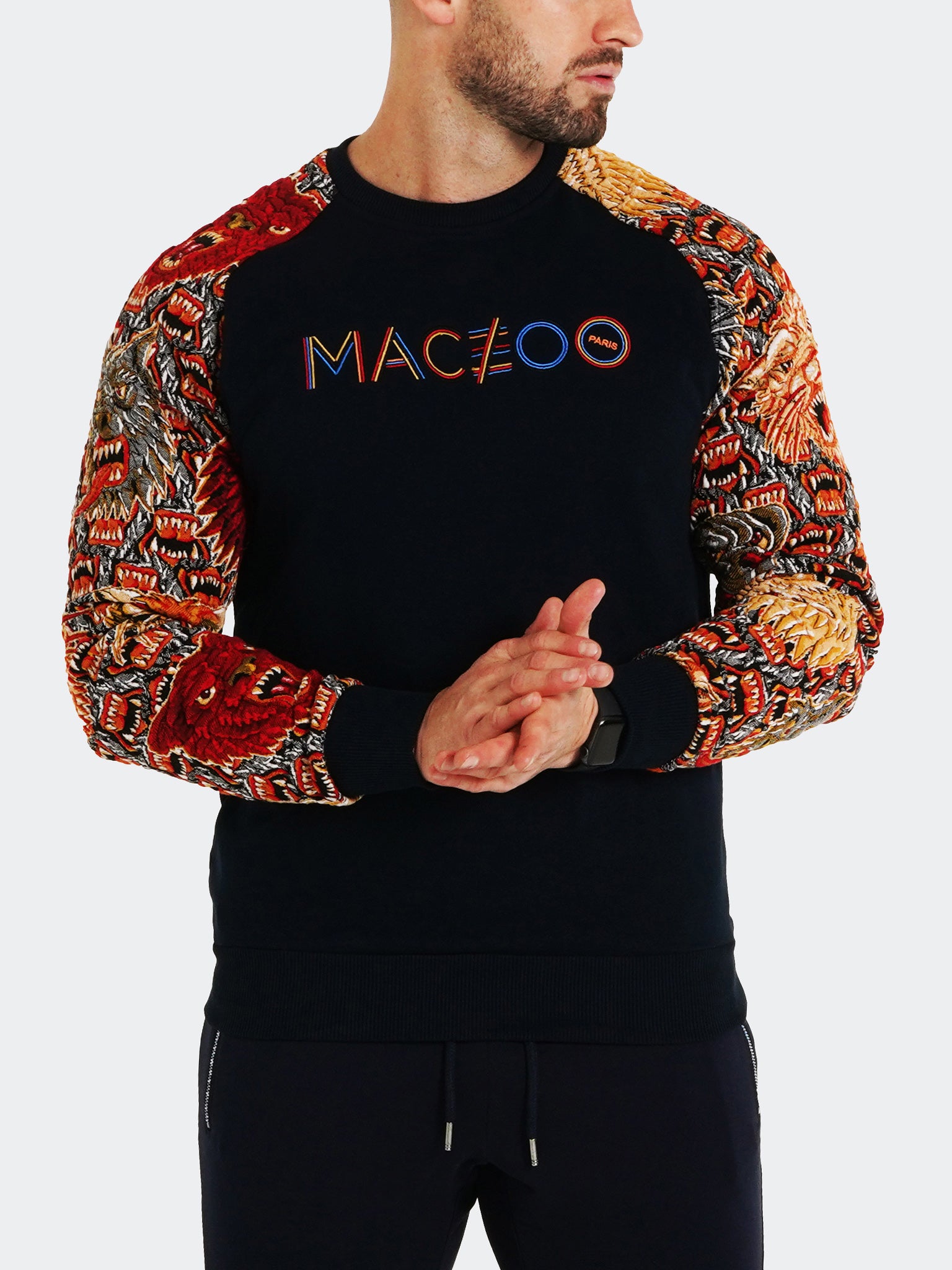 Perm Sweater Sleeves Blue