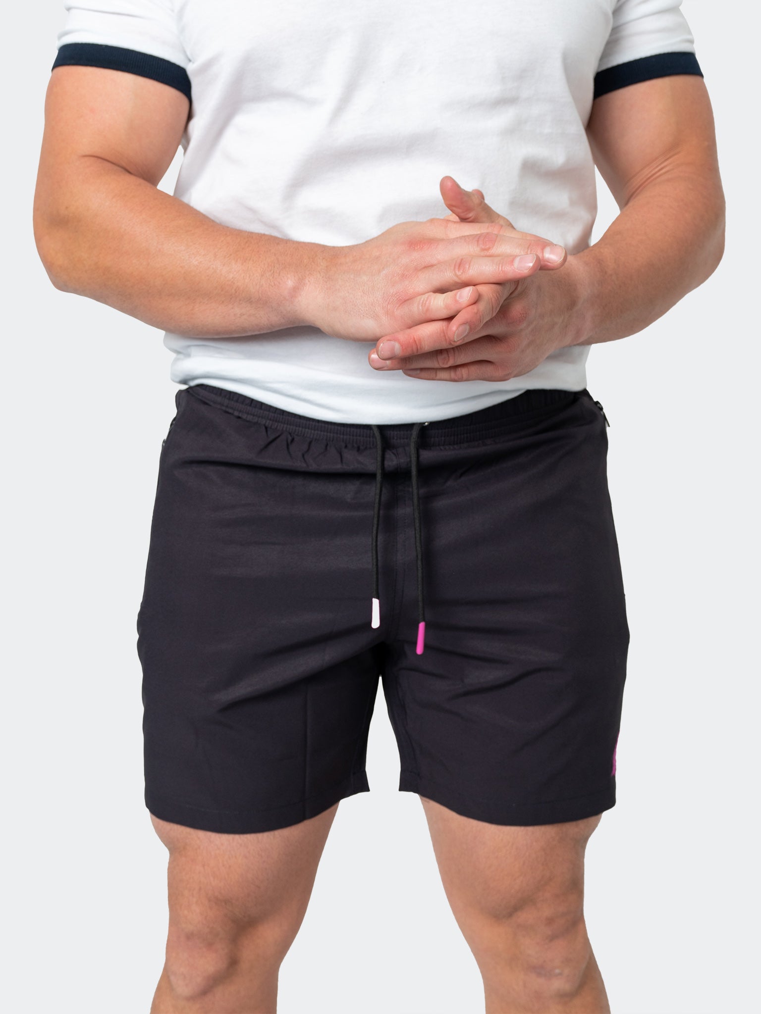 Perm Lion Solid Black Swim Shorts