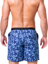 Swim Lion Paisley Blue View-2