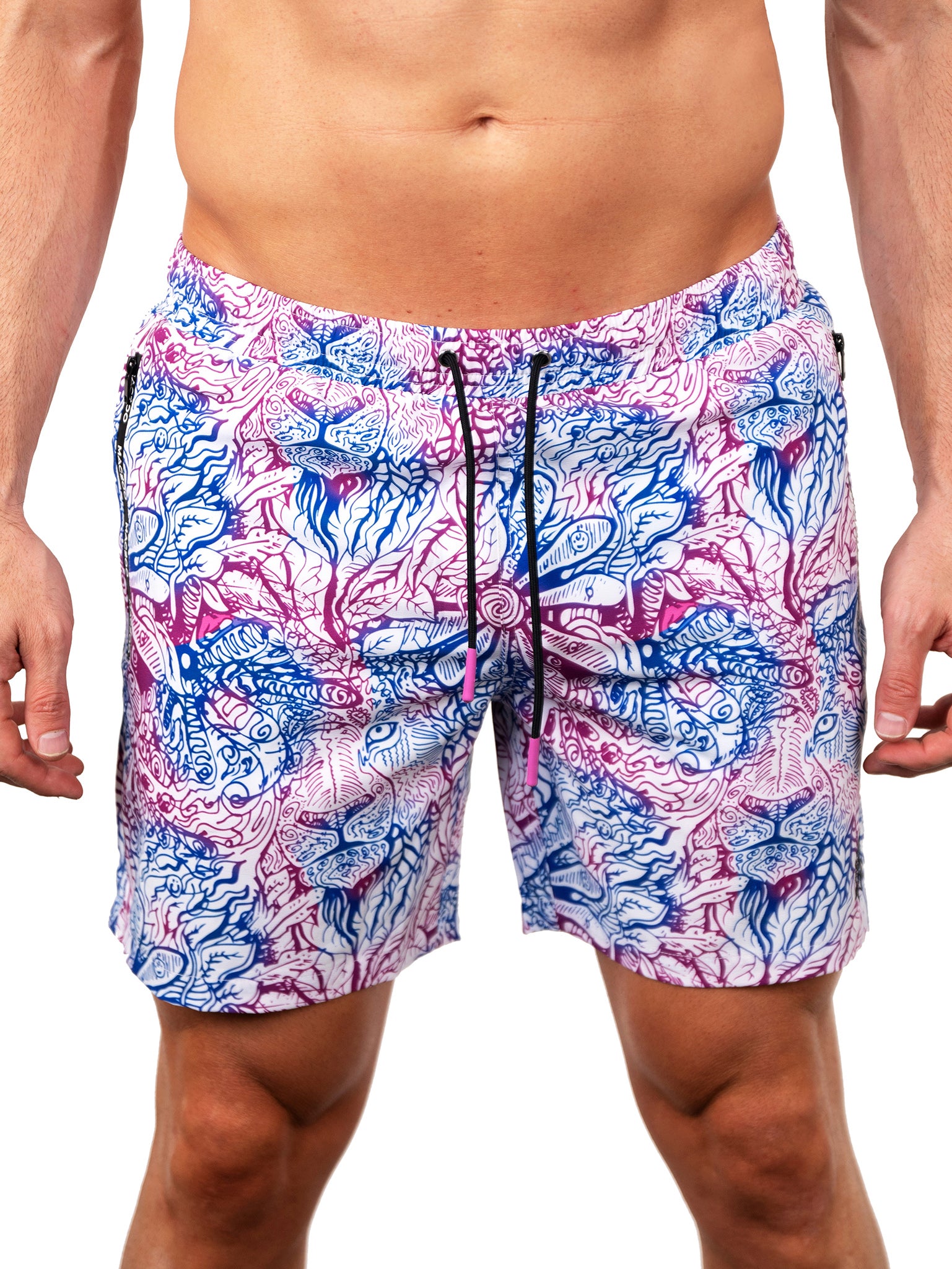 Lion Zen Purple Swim Shorts