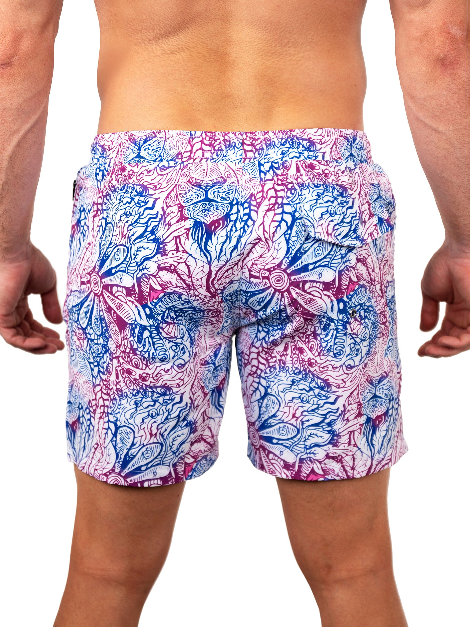 Lion Zen Purple Swim Shorts