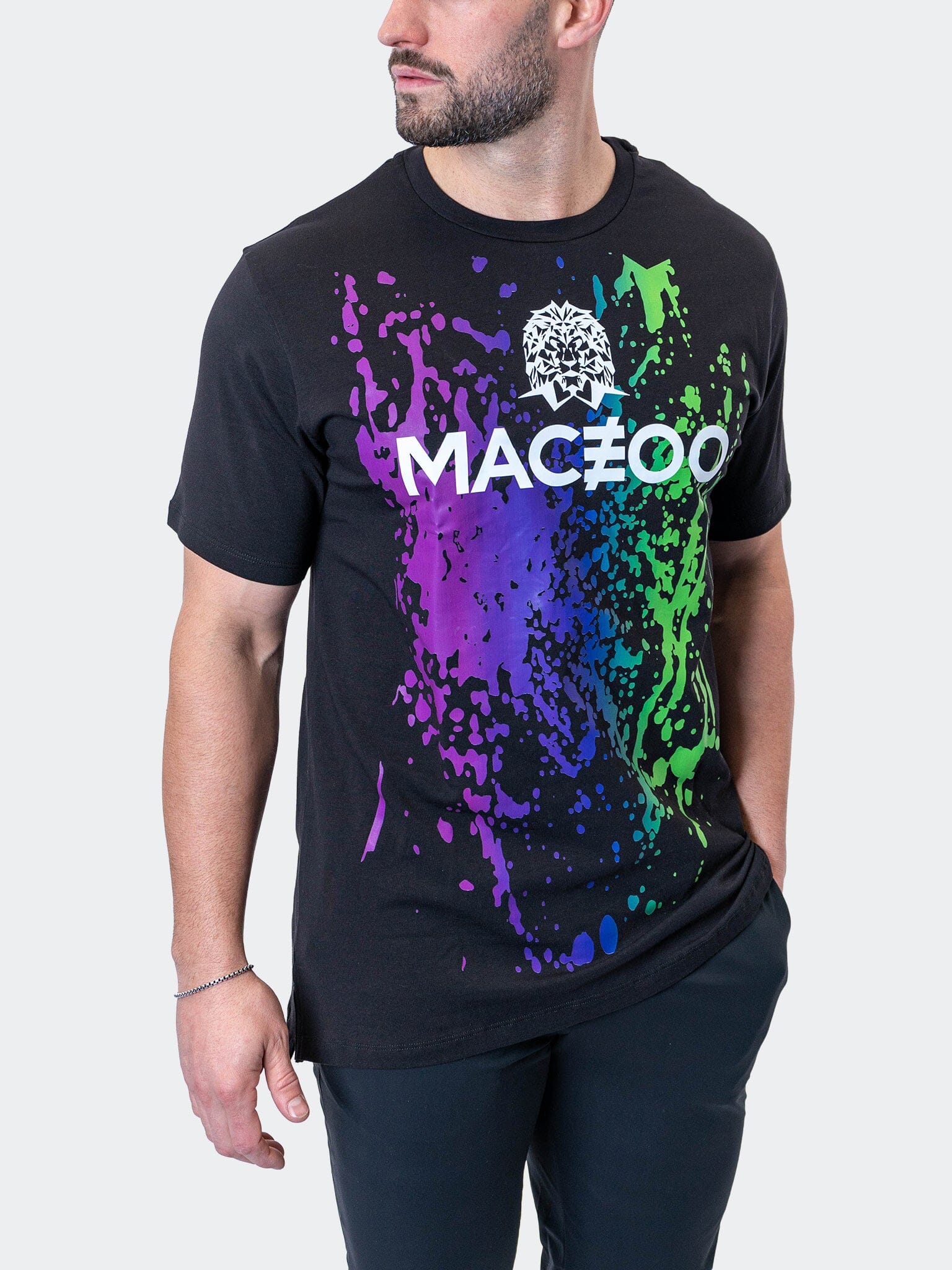 Accident Paint Splash Black Tee
