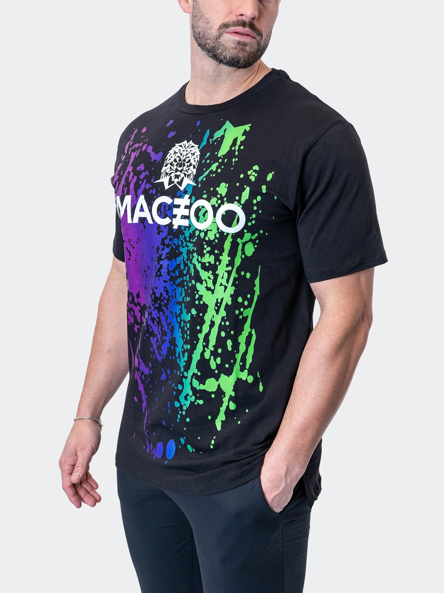 Accident Paint Splash Black Tee