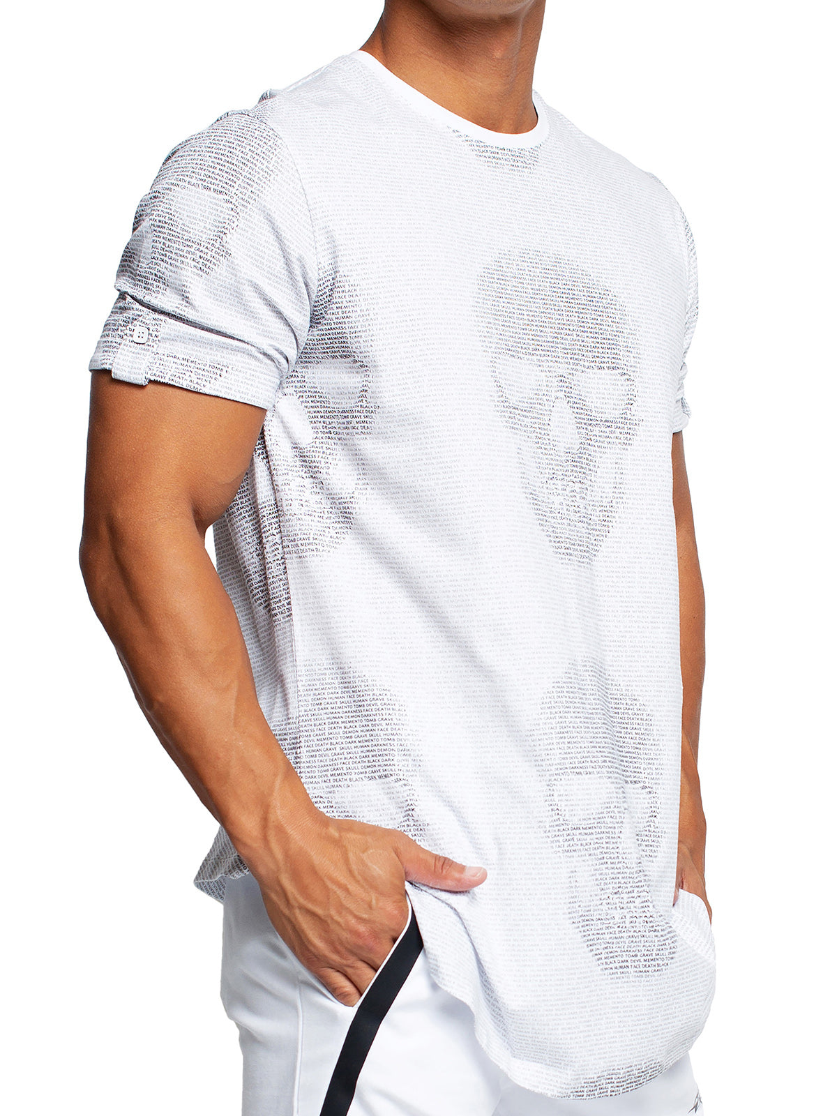 TeeHLZip Skull White