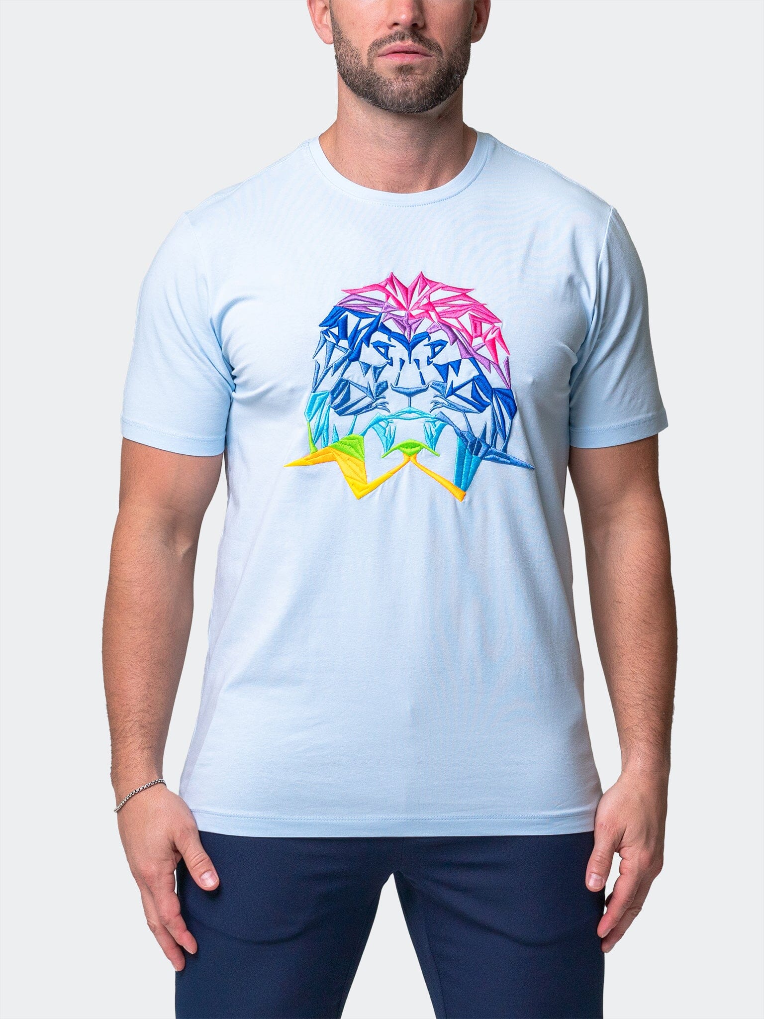 Neon Light Blue Tee