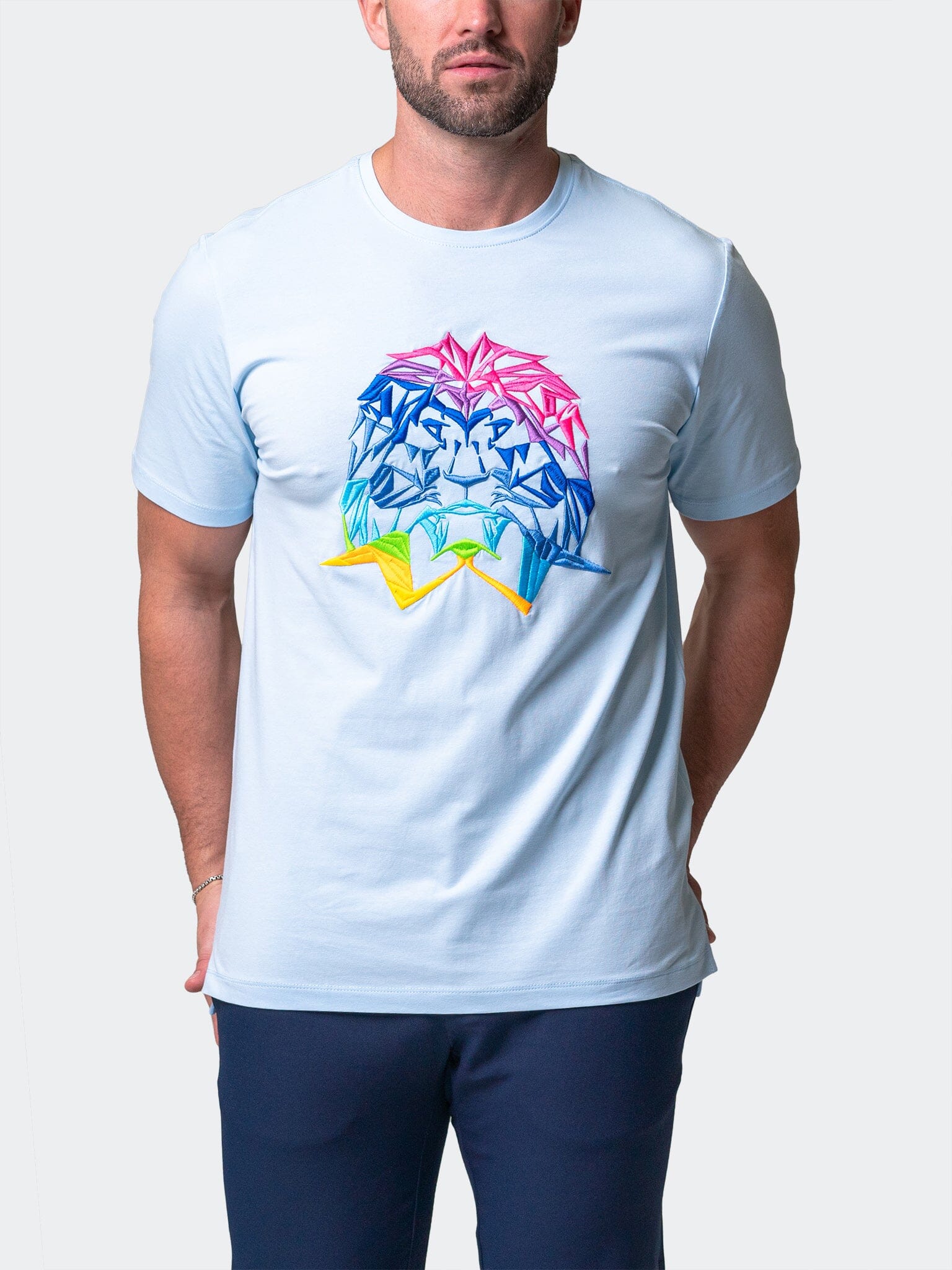 Neon Light Blue Tee