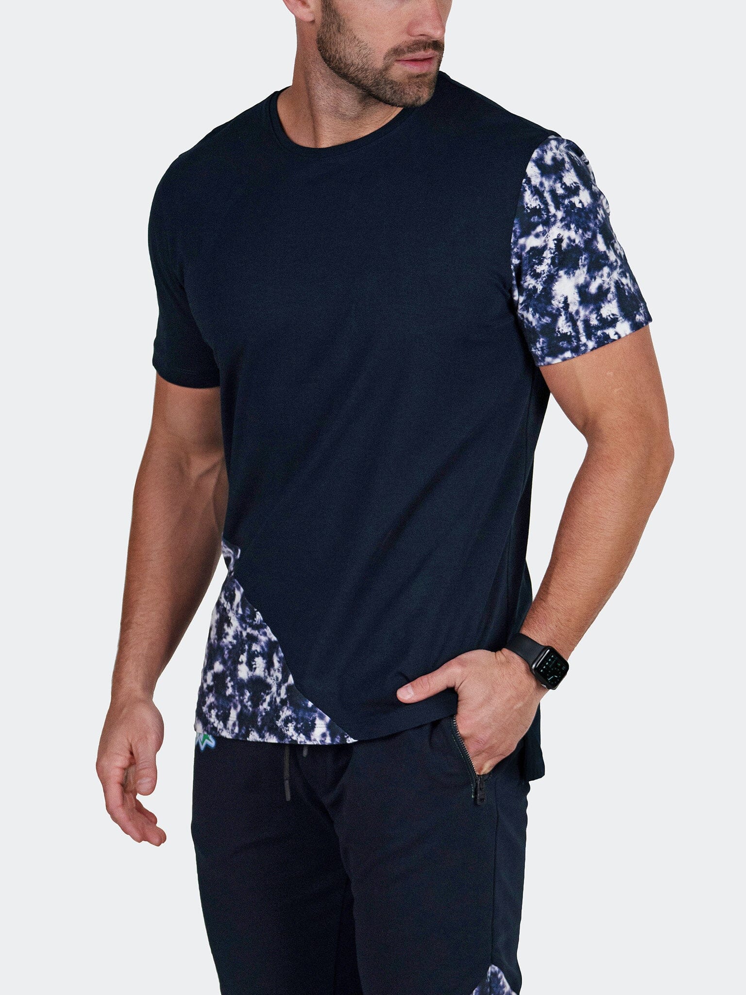 Panel Tie-Dye Blue Tee