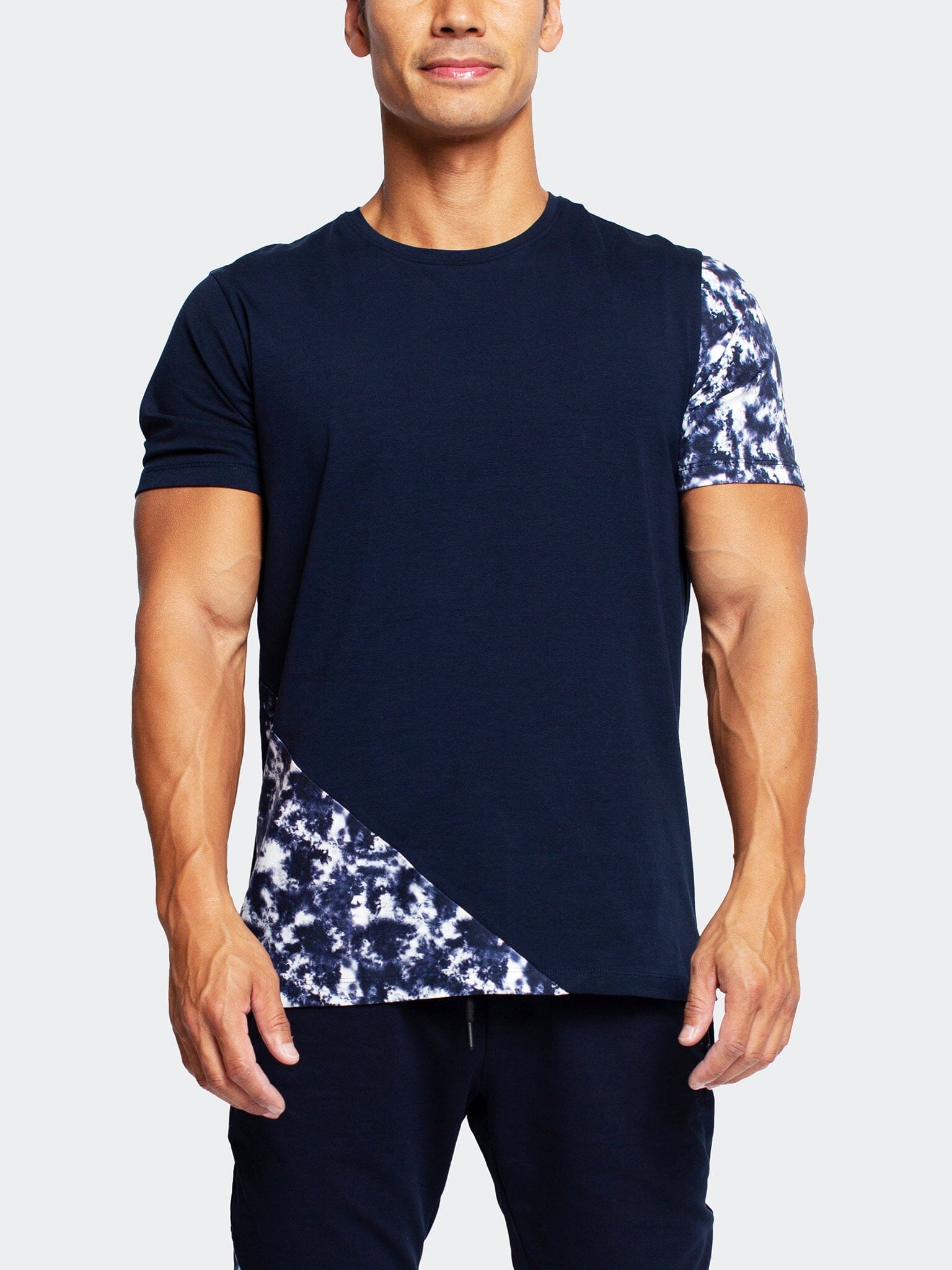 Panel Tie-Dye Blue Tee