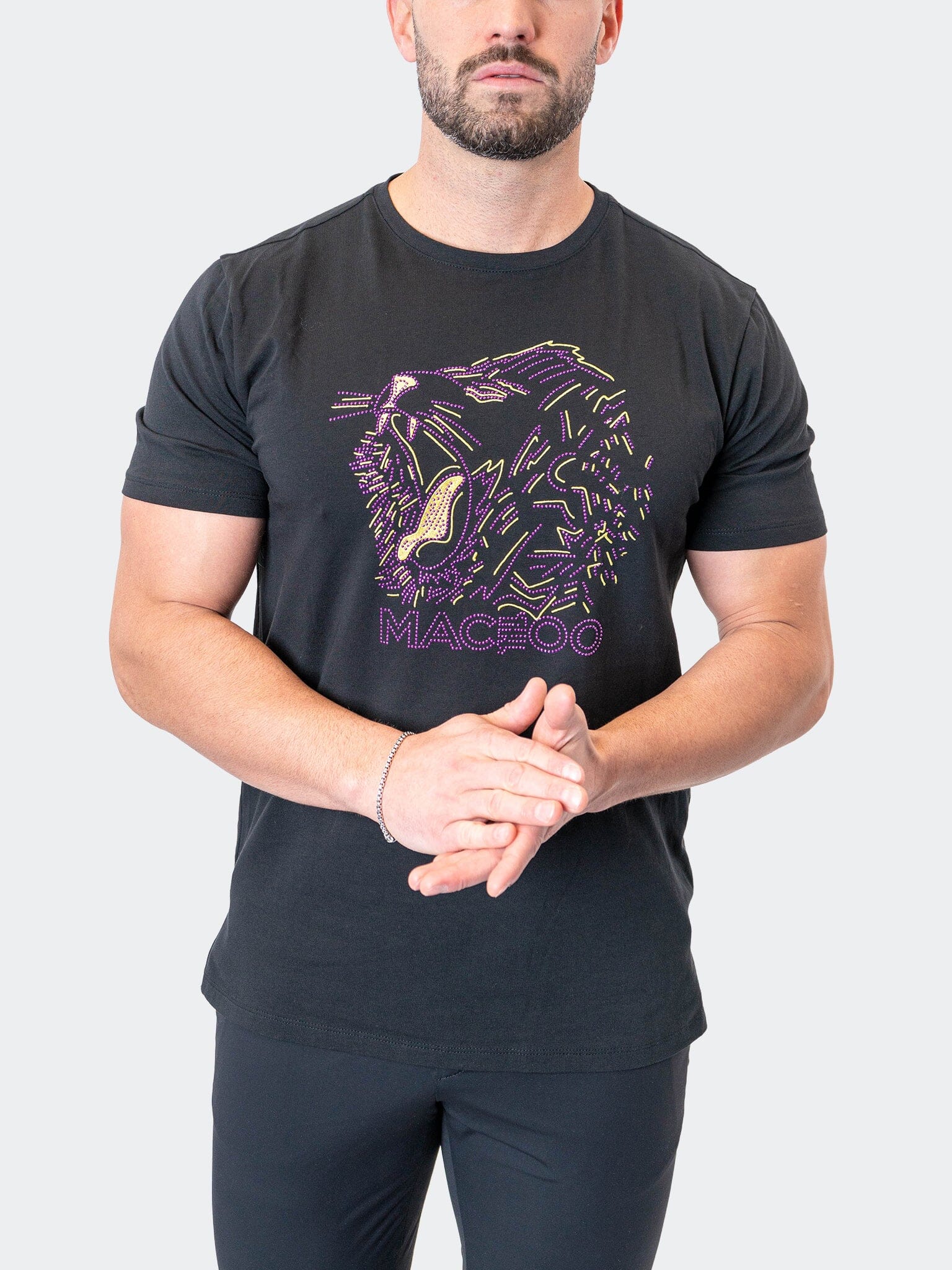 PlacementWhite Black Lion Tee