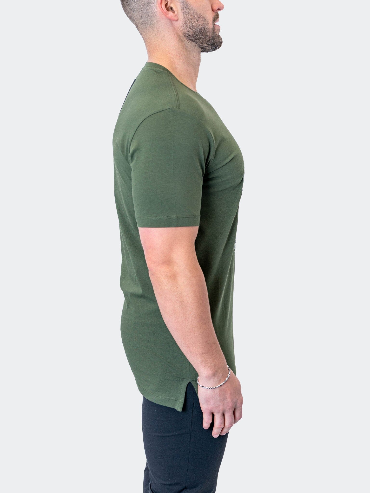 ScribbleSkull Army Green Tee