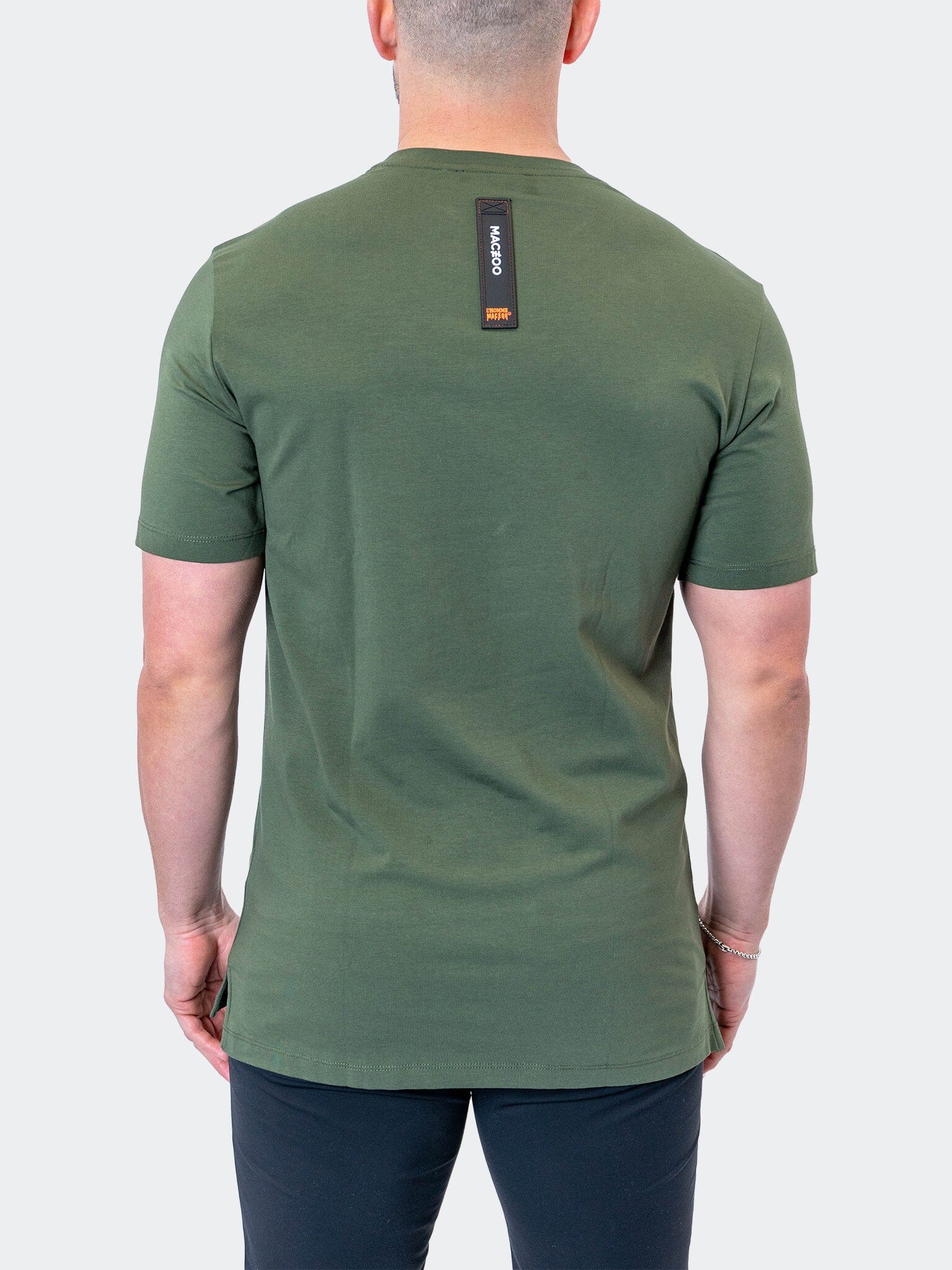 ScribbleSkull Army Green Tee
