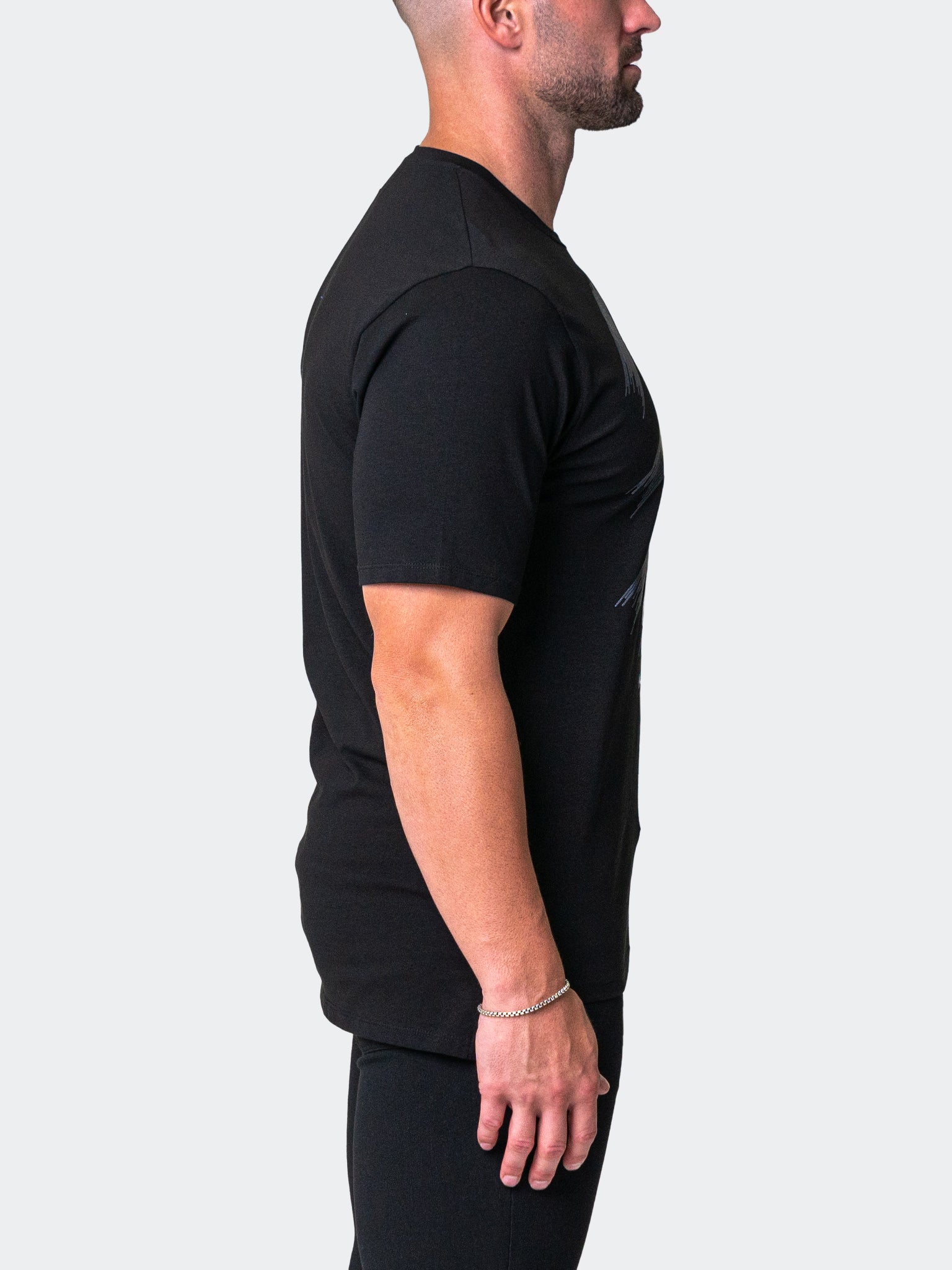 SkullMulti Black Graphic Tee