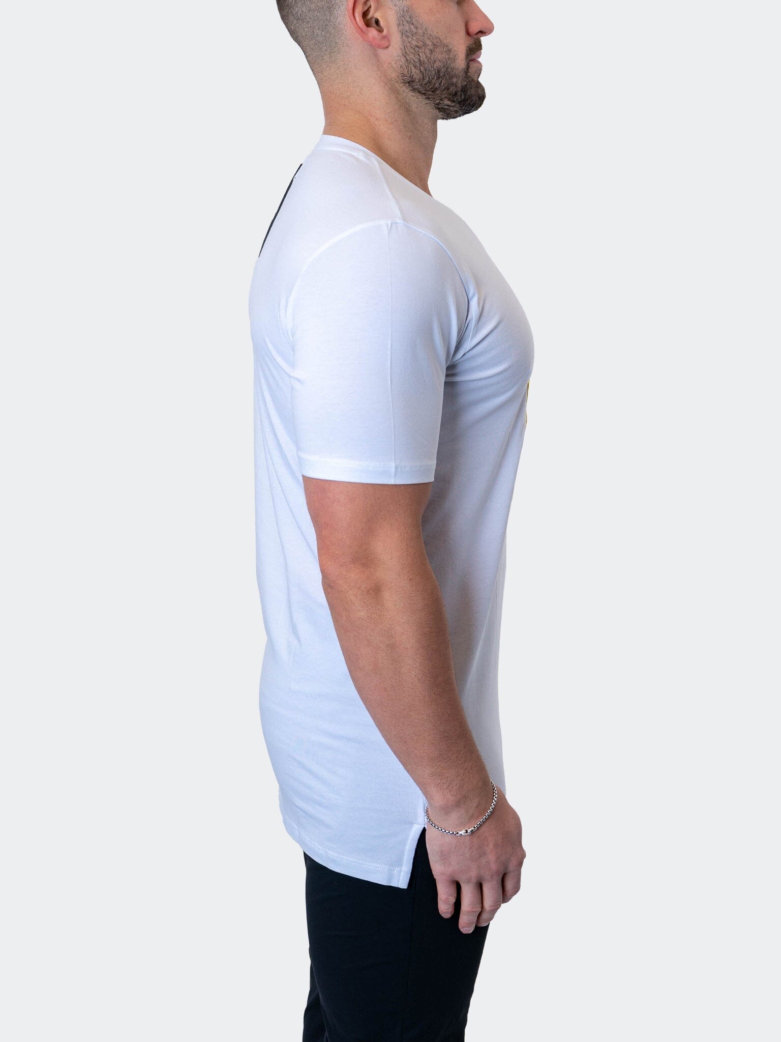 Stacked White Tee