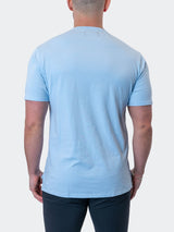 Tee Stamped Blue View-8