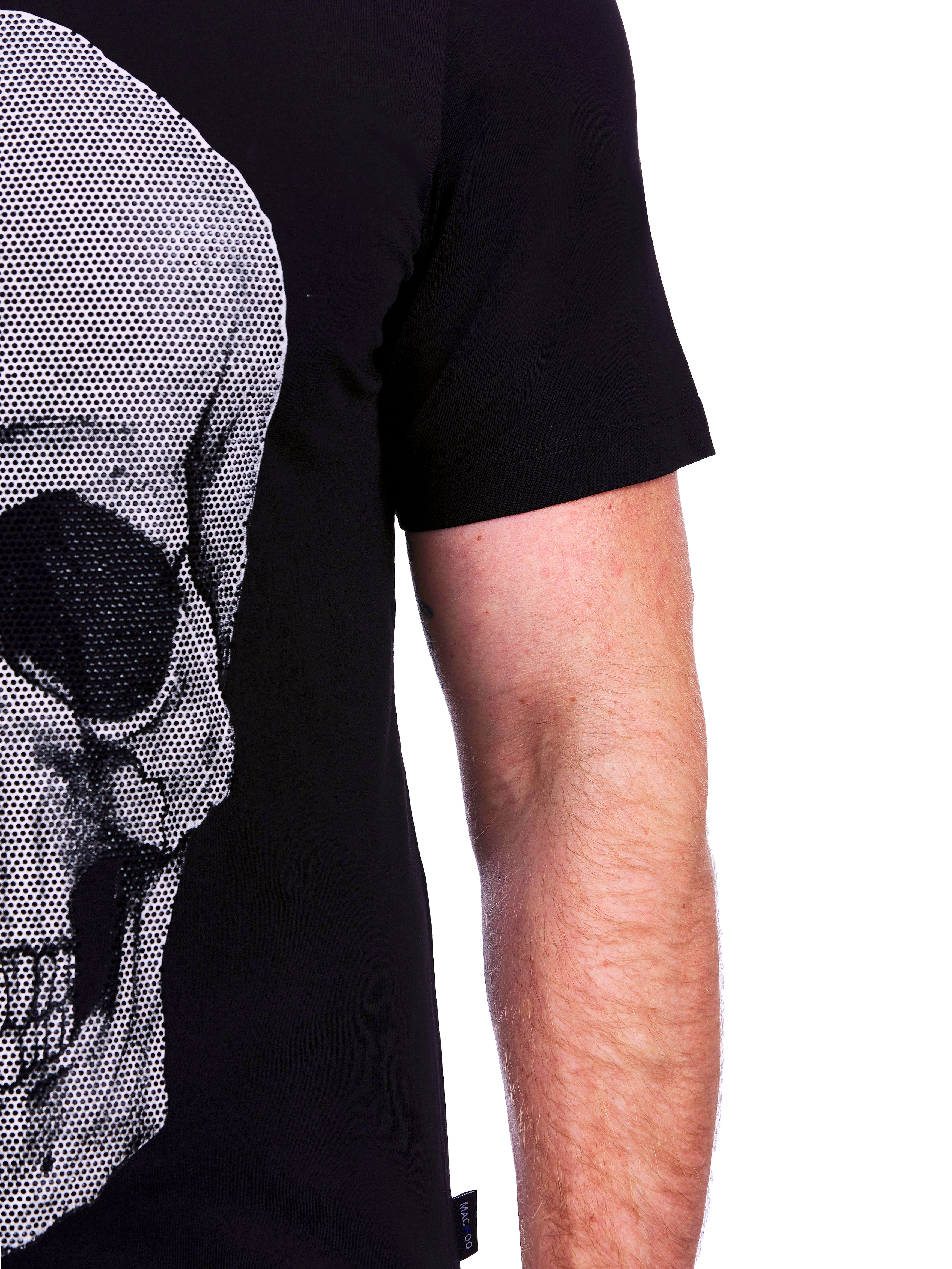 Tee SkullHalf Black