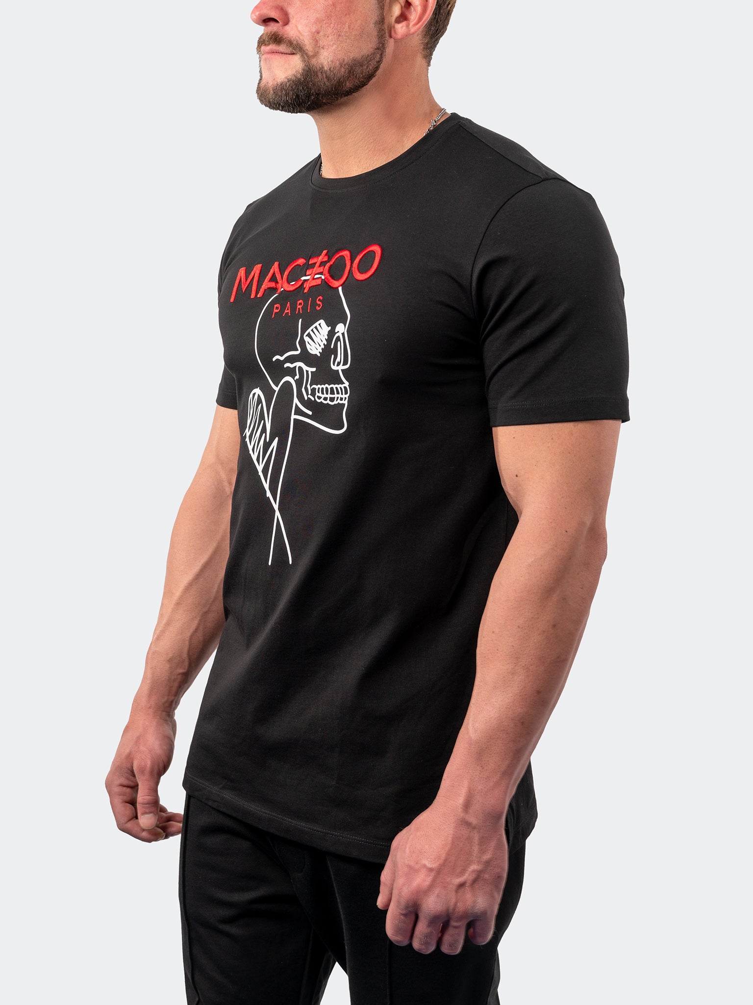 SkullHeart Black Graphic Tee