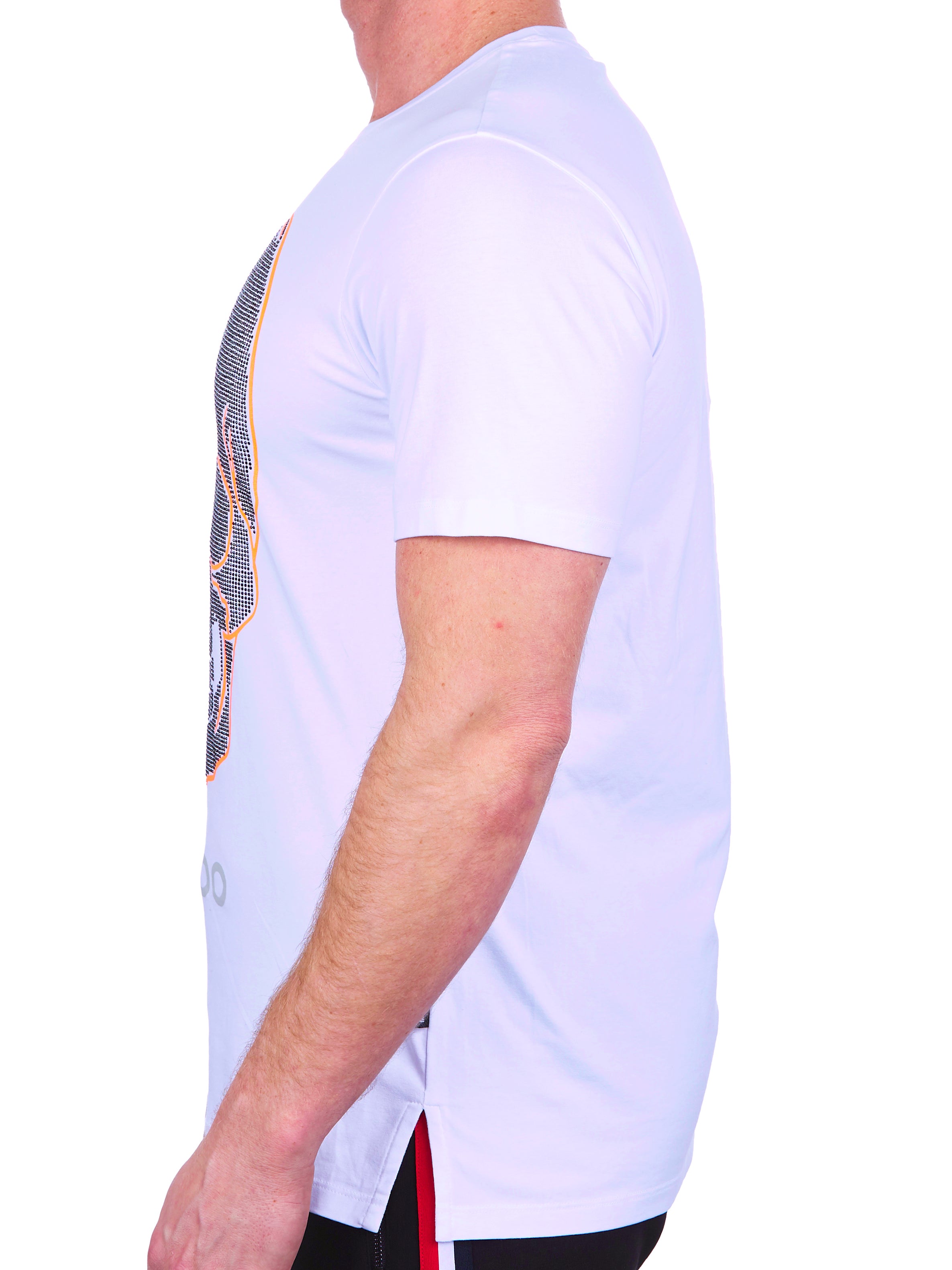 Tee SkullOrange White