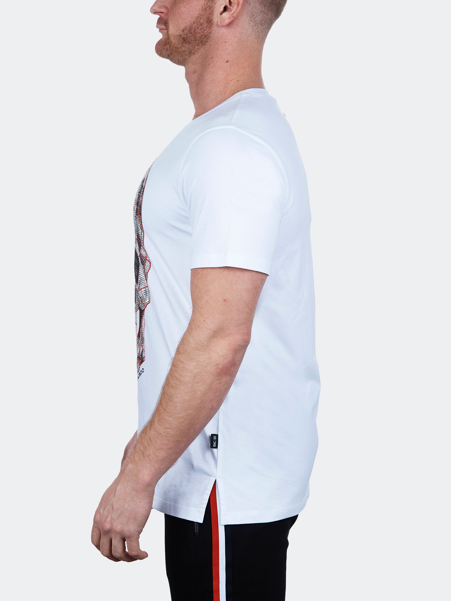 SkullRed White Graphic Tee