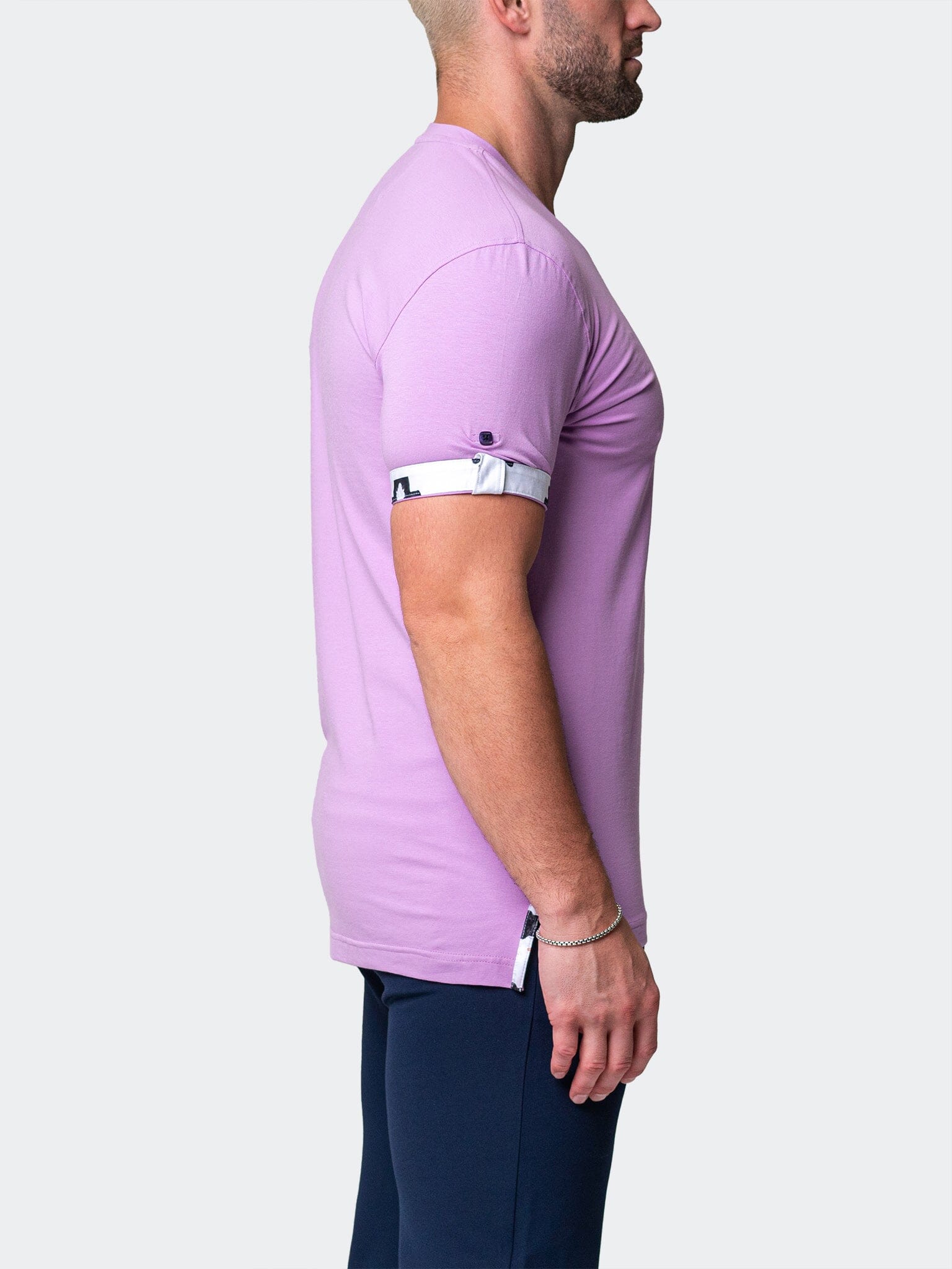 Vivaldi Solid Peace Purple V-Neck