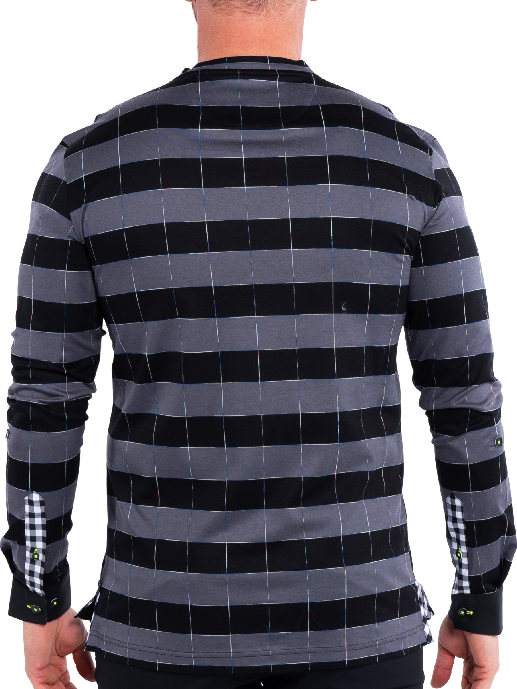 V-Neck Edison Blocks Grey