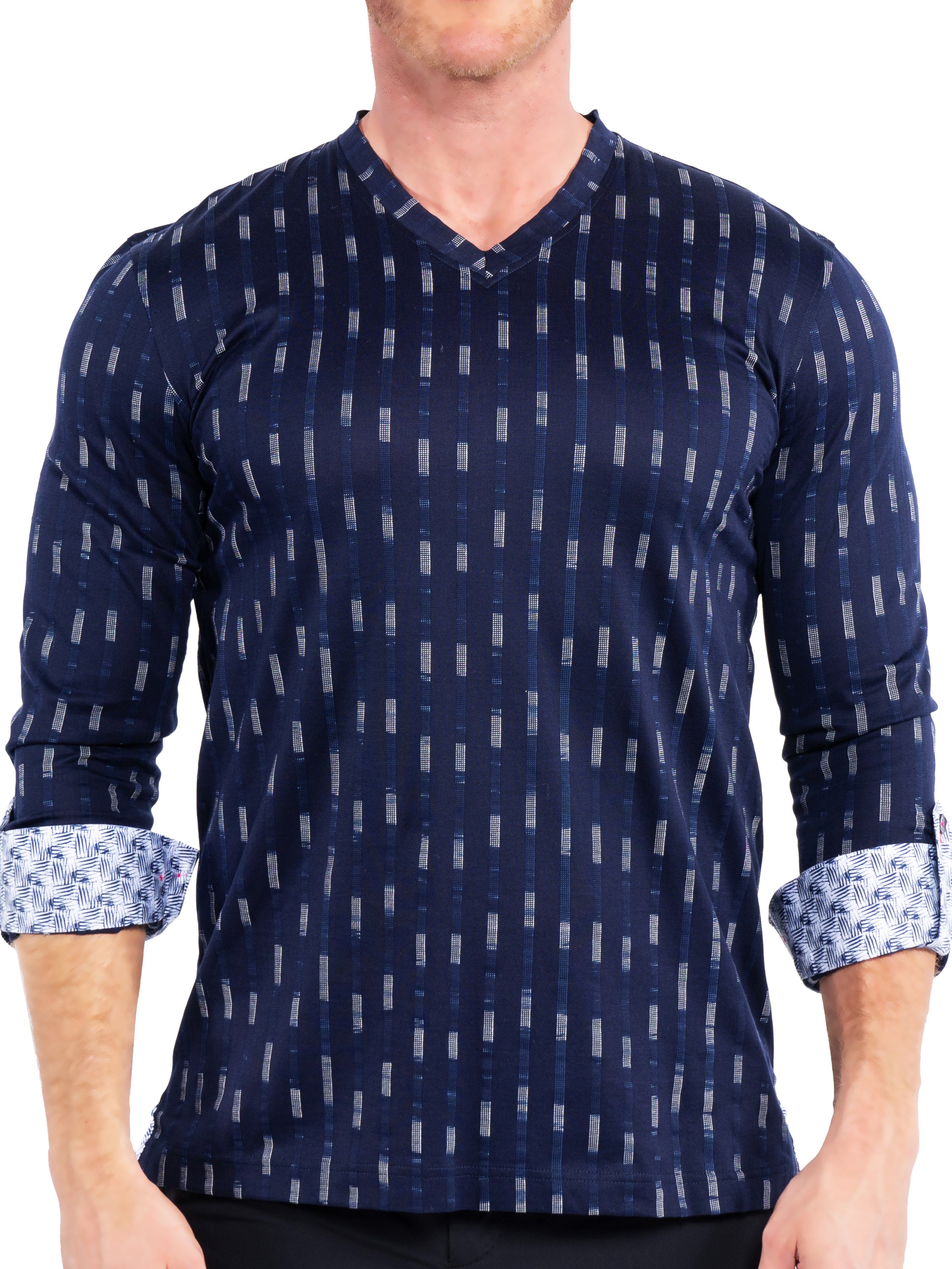 V-Neck Edison City Blue
