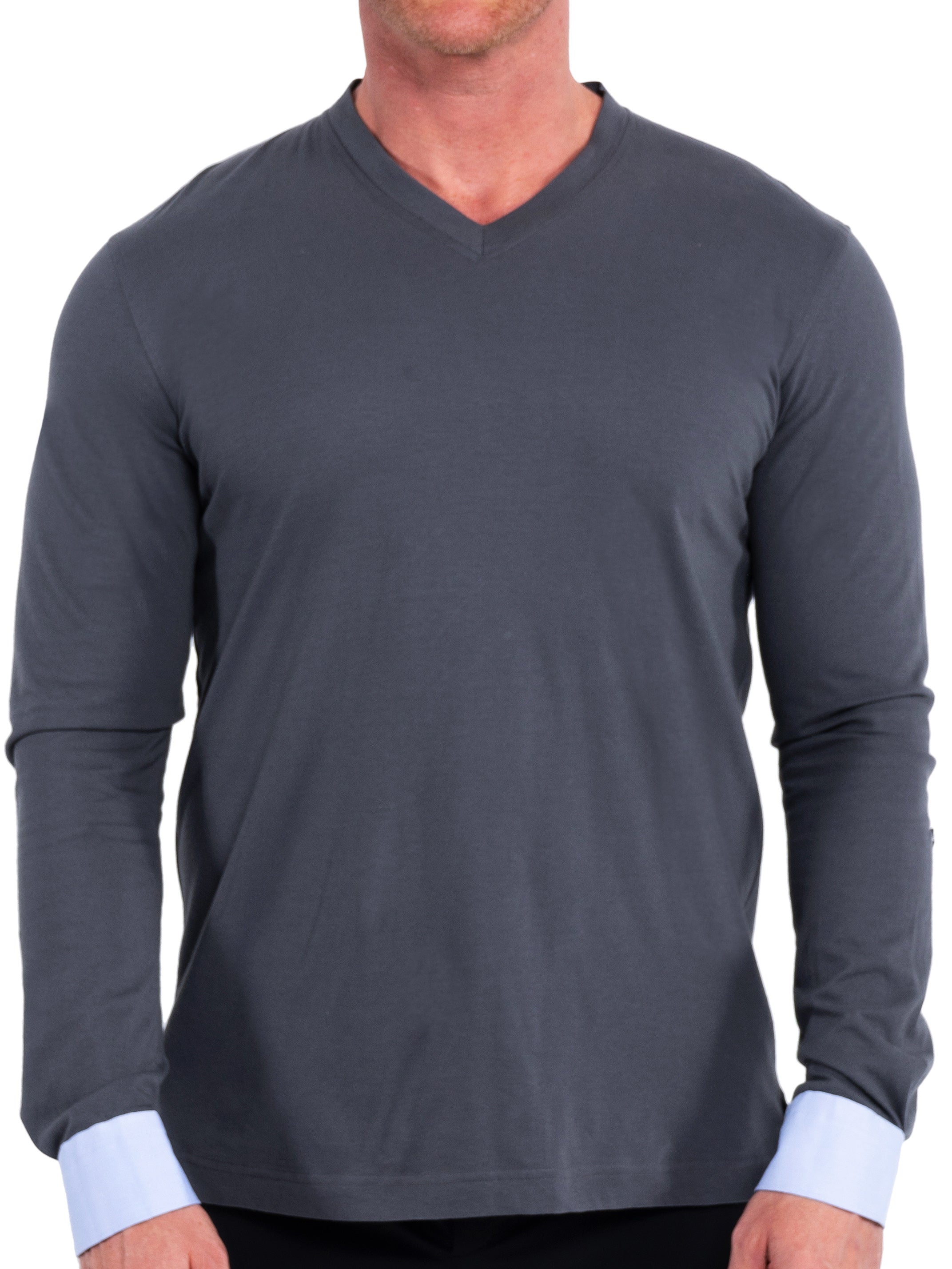 V-Neck Edison SolidBurst Grey