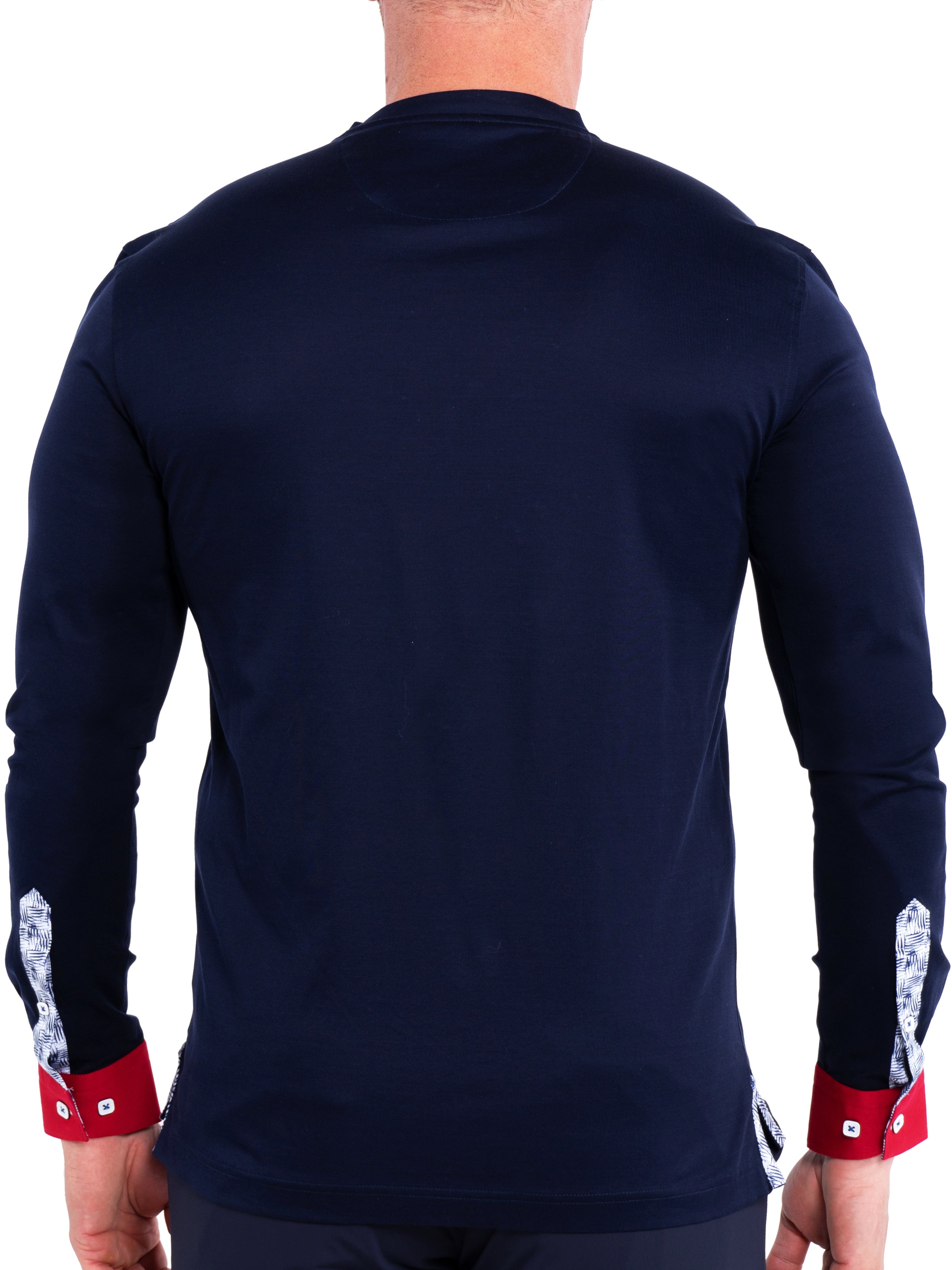 V-Neck Edison SolidGrass Blue