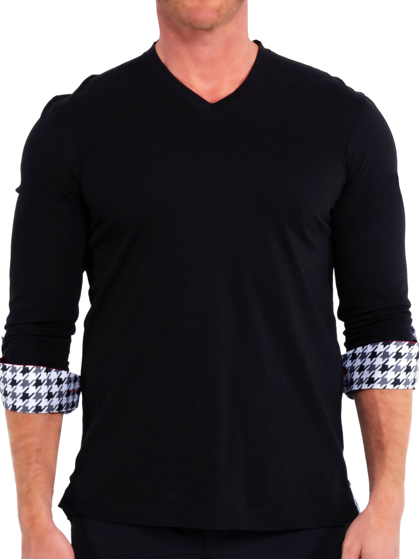 V-Neck Edison SolidHound Black
