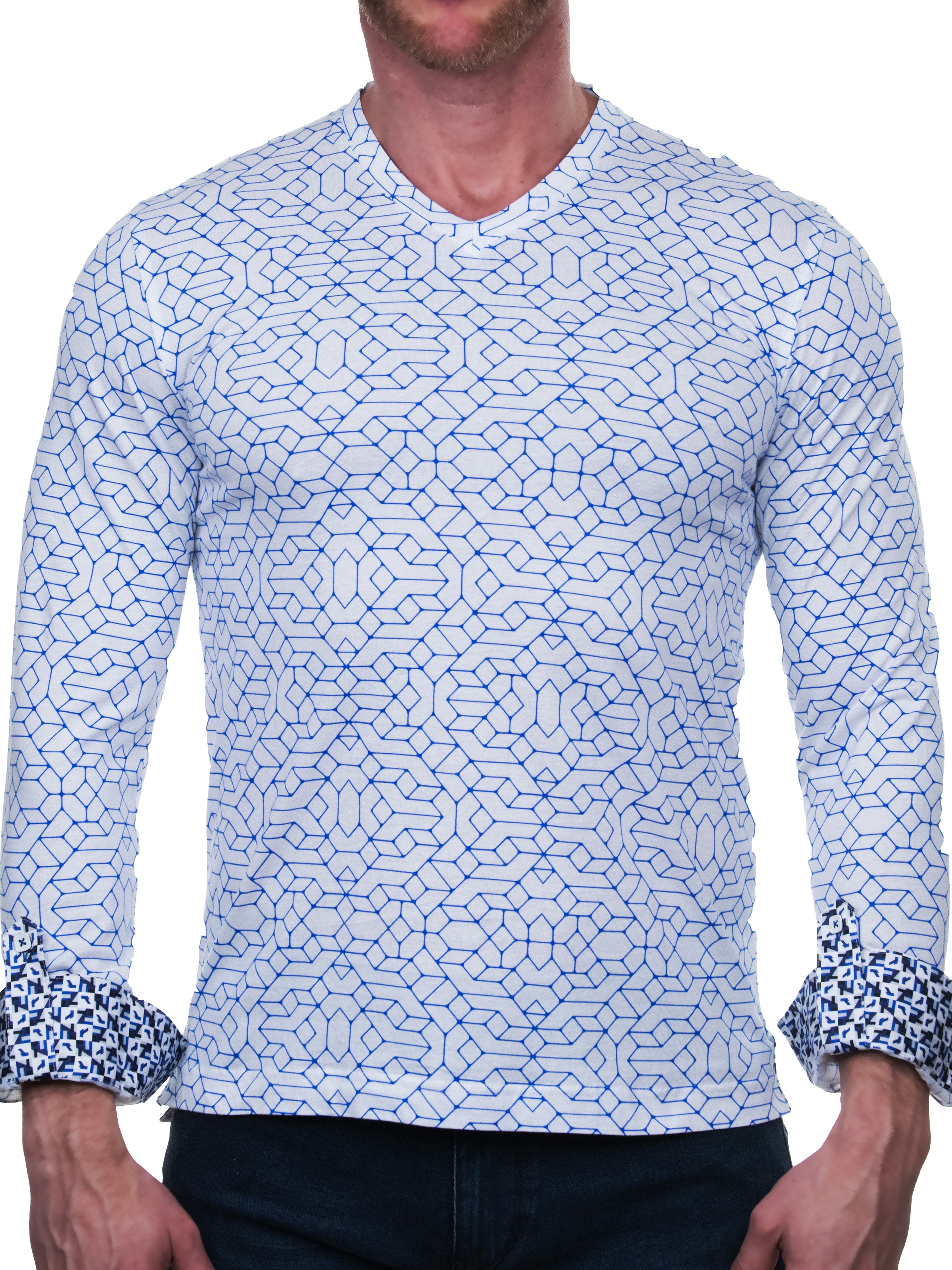V-Neck Edison Transformer White