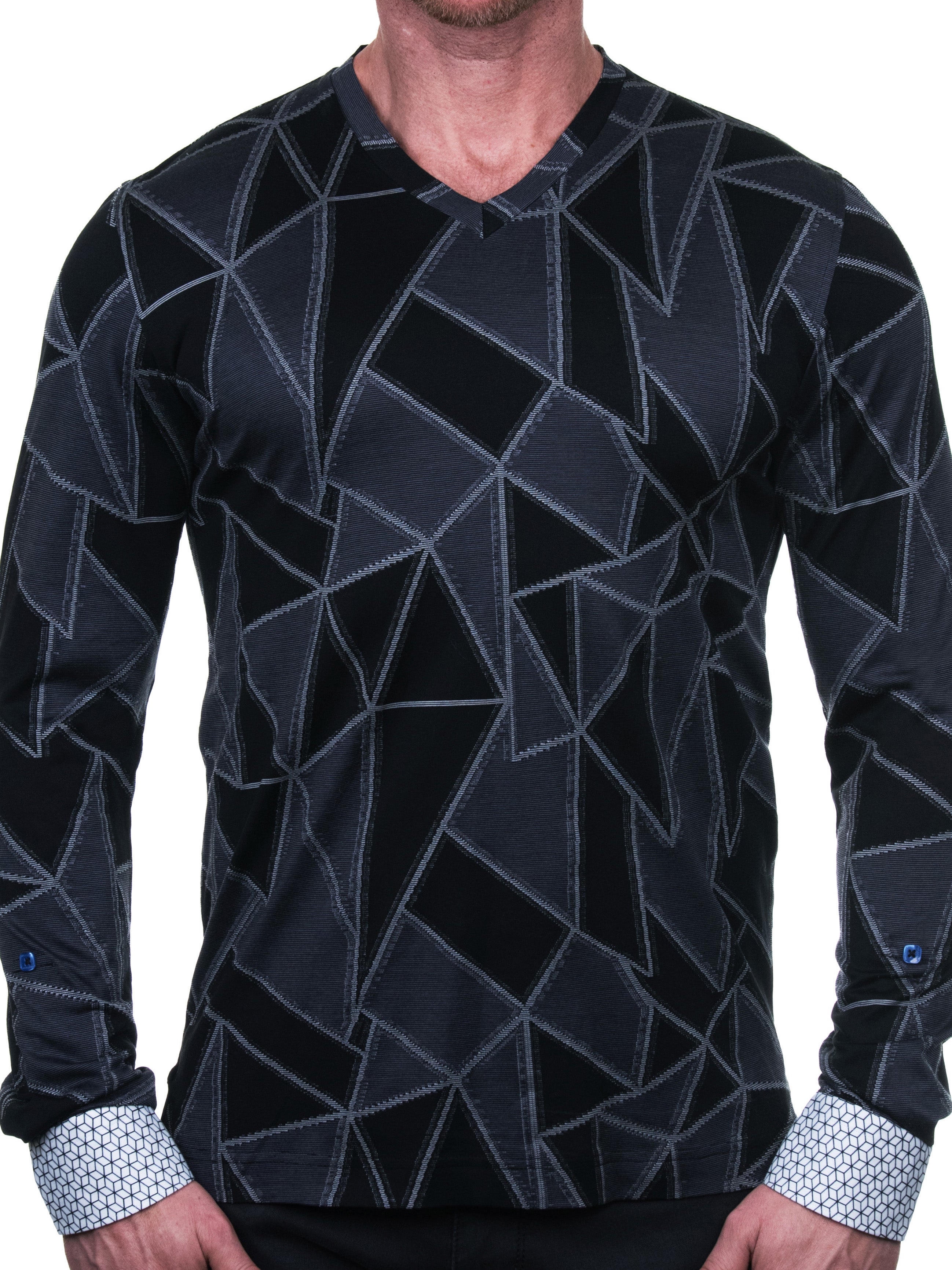 V-Neck Edison Triangle Black