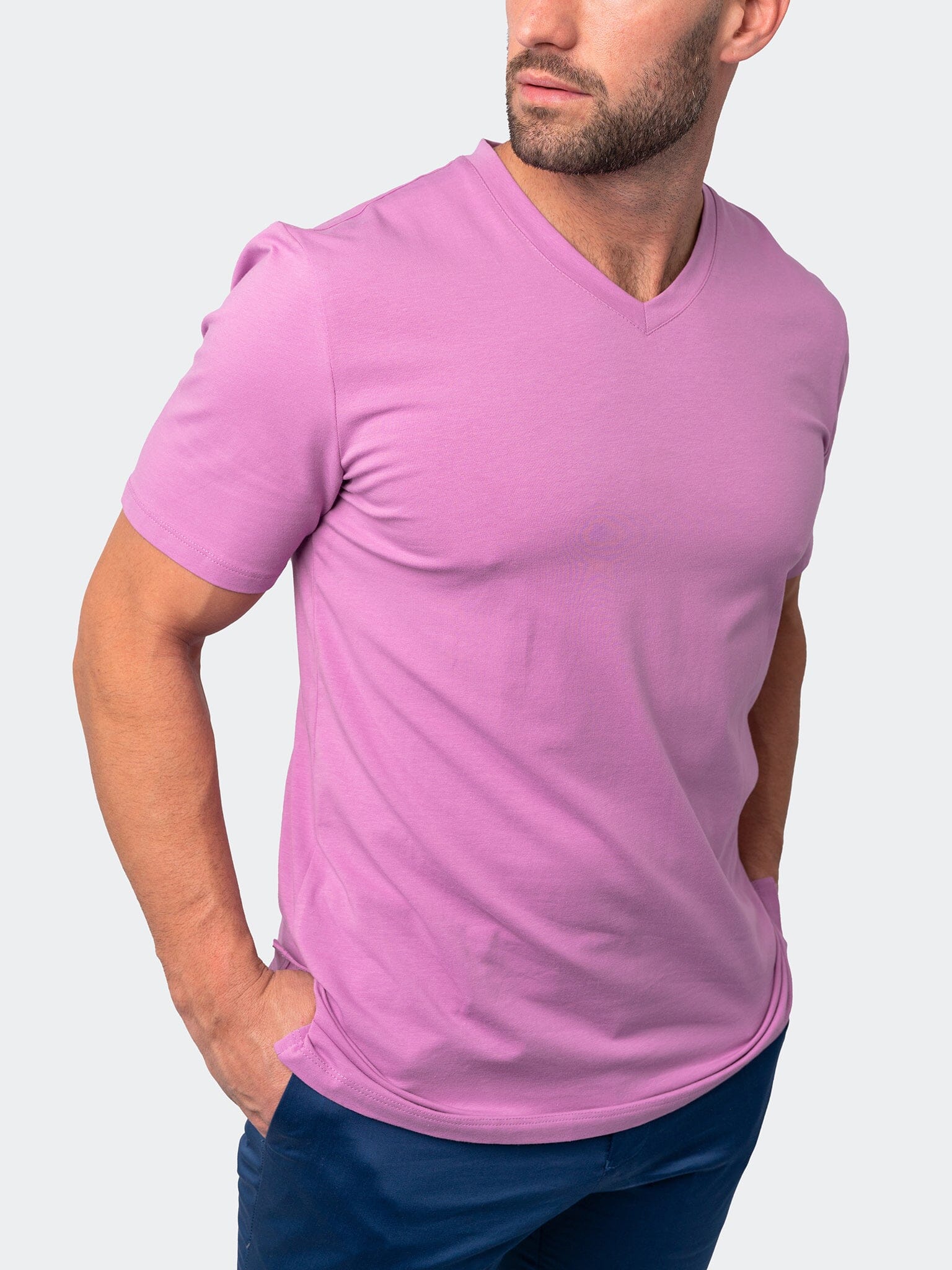 Vivaldi Core Pink V-Neck Tee