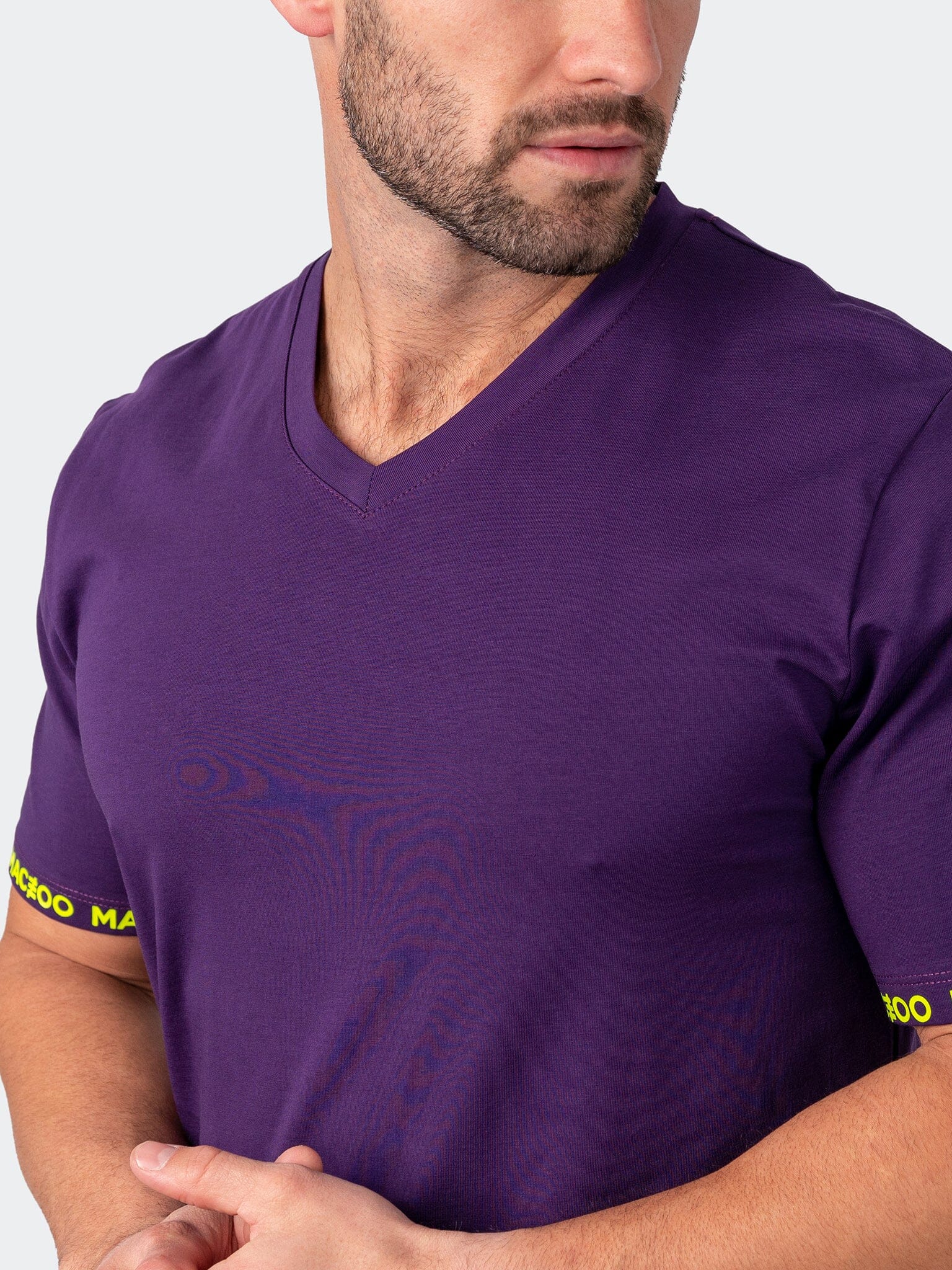 Vivaldi Sleeve Purple V-Neck Tee