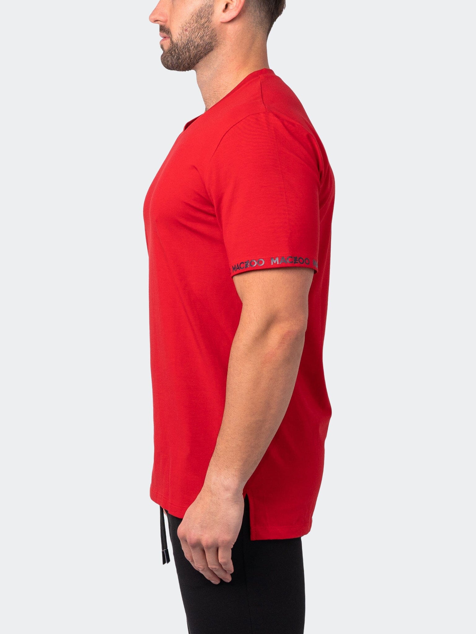 Vivaldi Sleeve Red V-Neck Tee