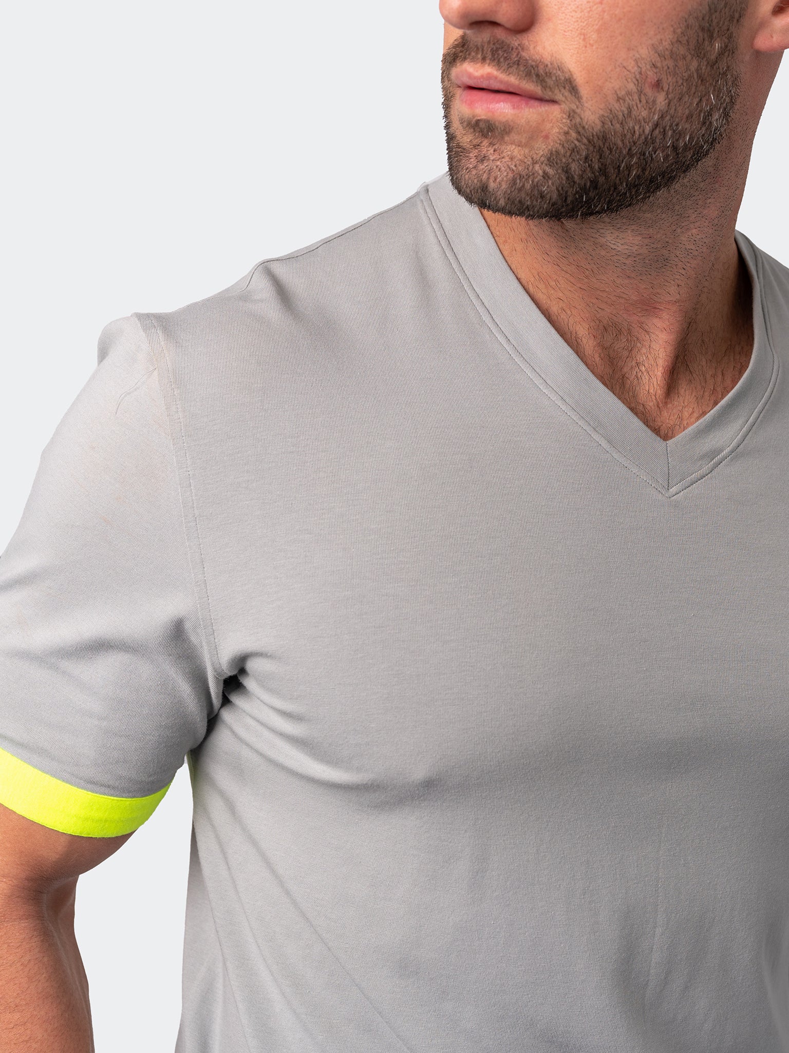 V-Neck Vivaldisolidhatch Grey